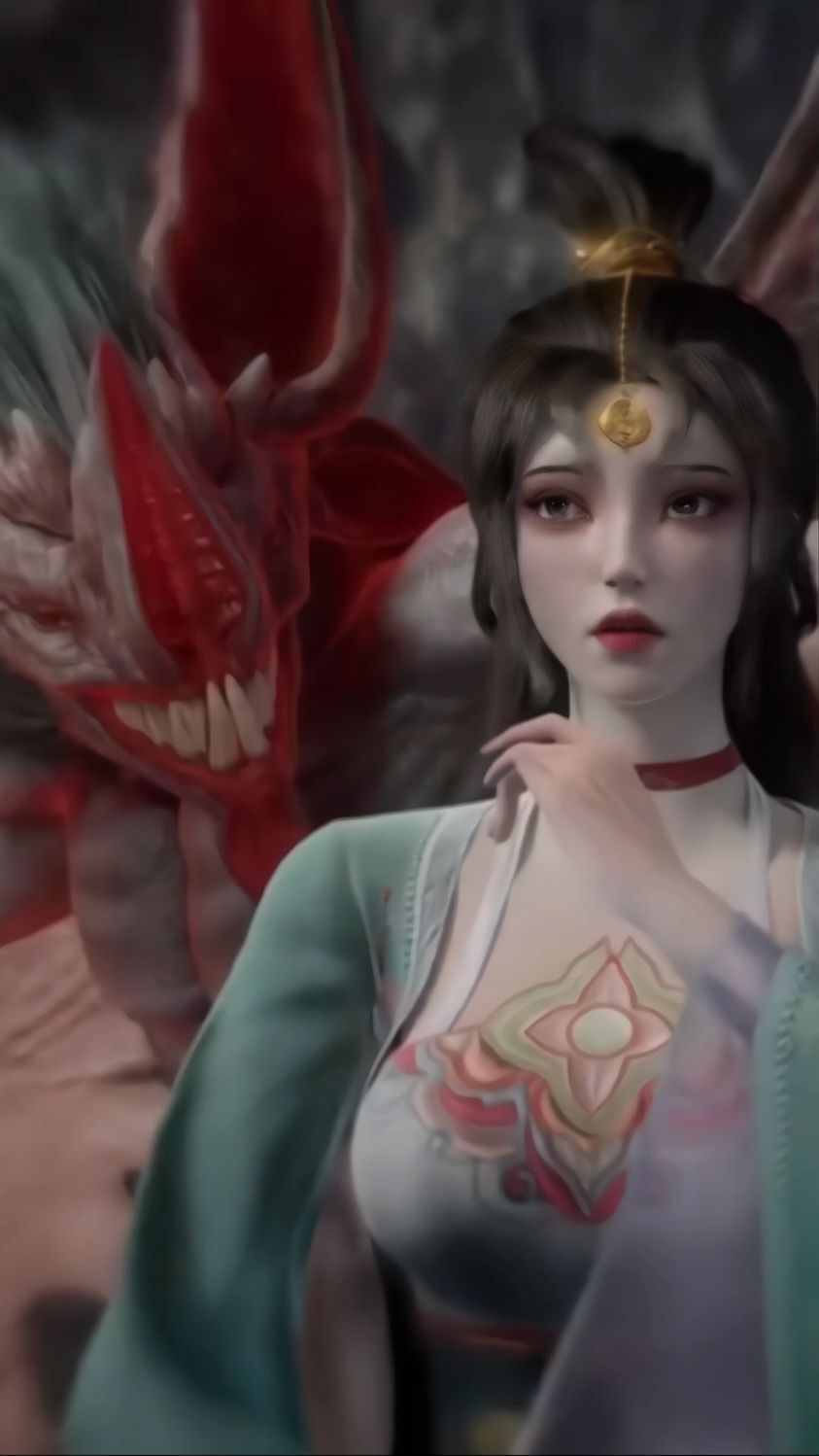 美女被怪物辣手摧花,可怜灵魂都被吃了