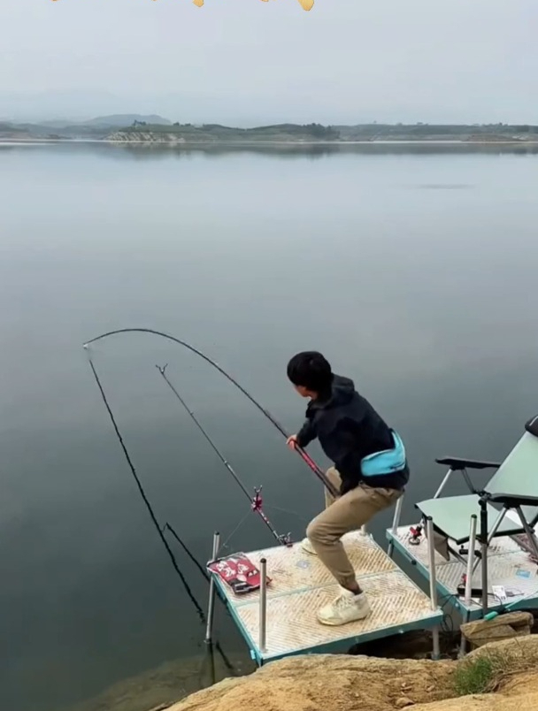 3.0号线就能遛50斤大鱼?自带双钩的大力马线组真有这么好用?