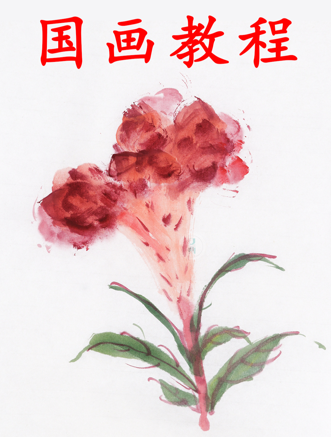 两分钟教会你写意鸡冠花