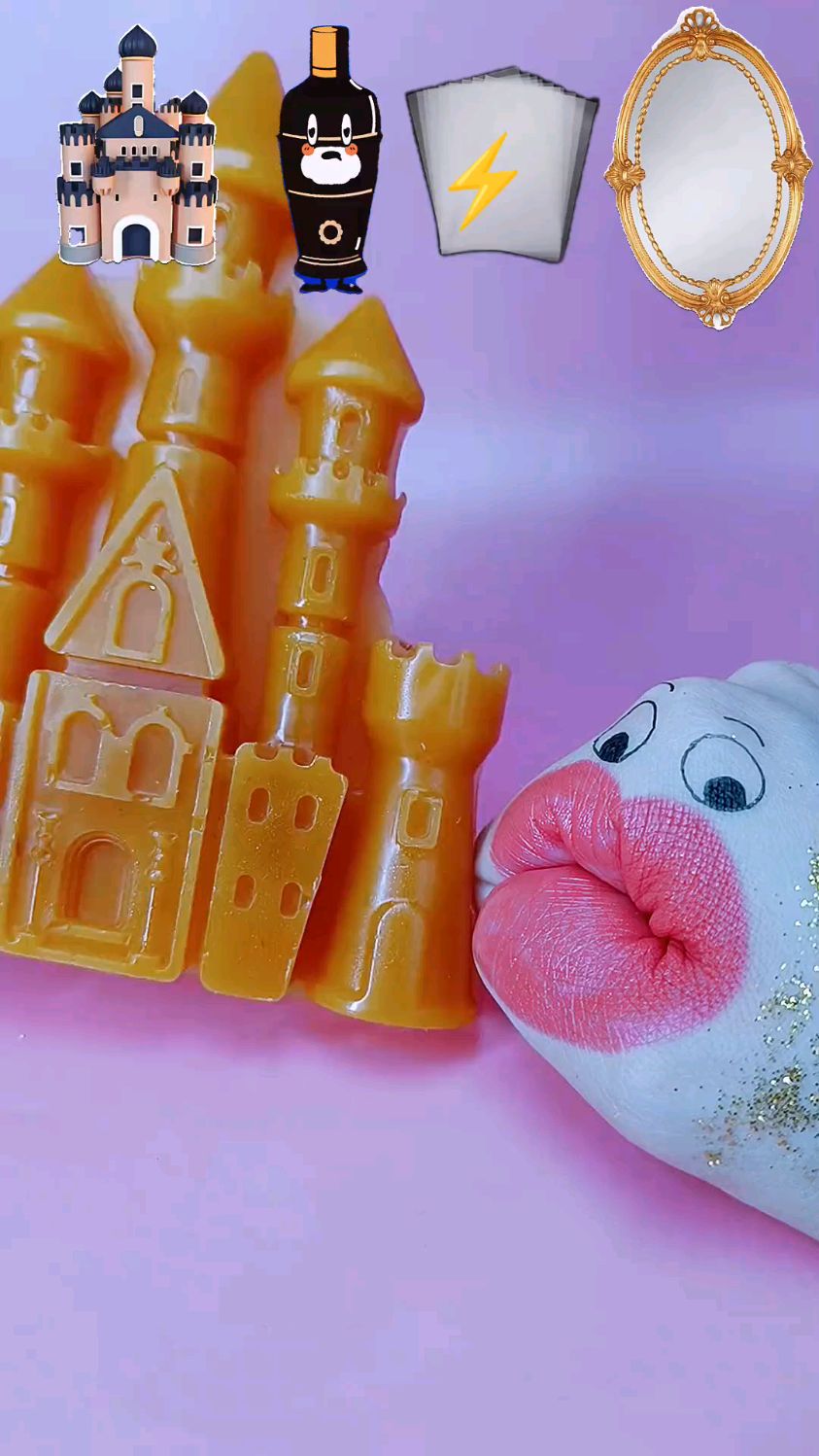 二次元美食,今天吃卡通城堡巧克力