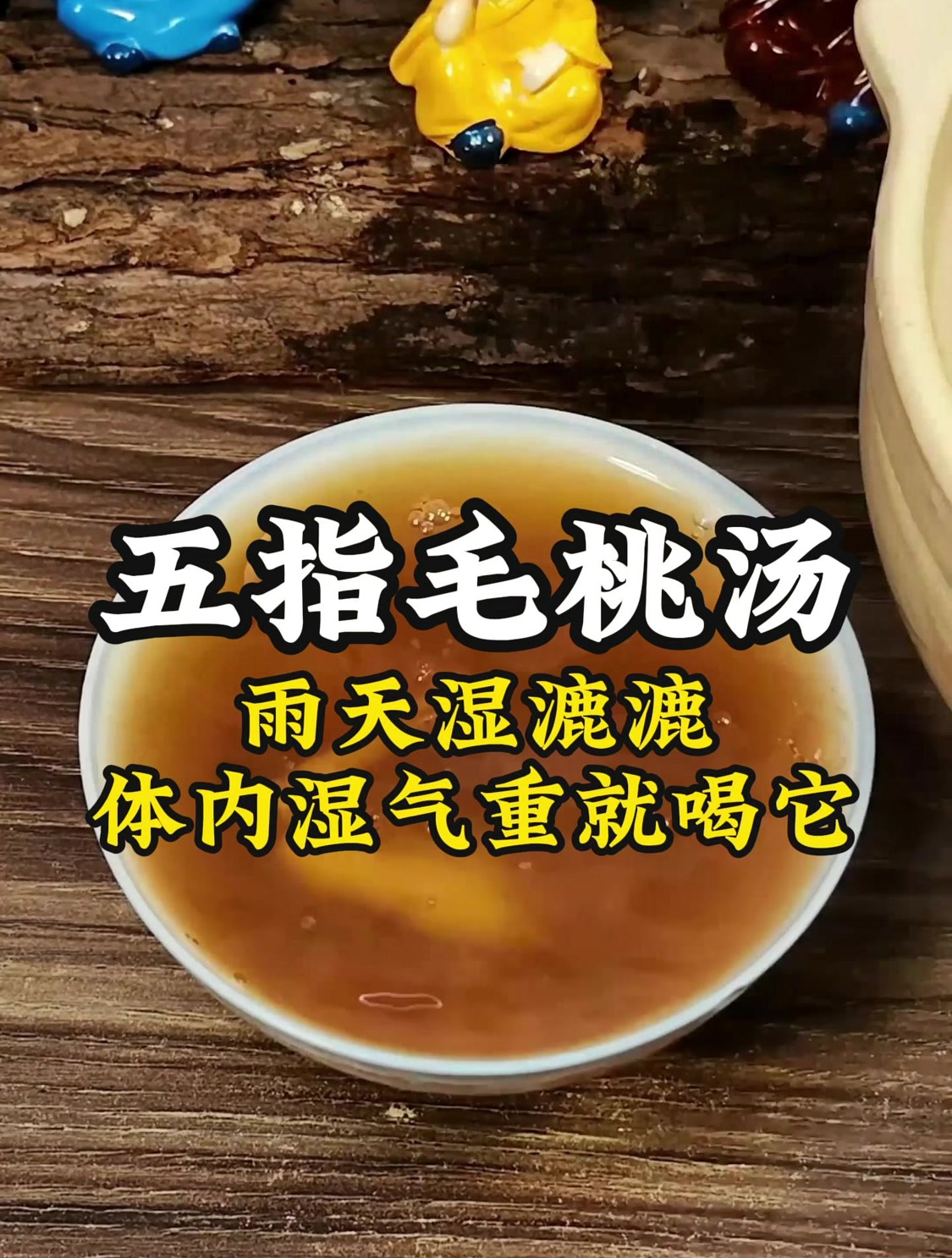雨天湿漉漉,体内湿气重就喝这个五指毛桃祛湿茶,无湿才能一身轻