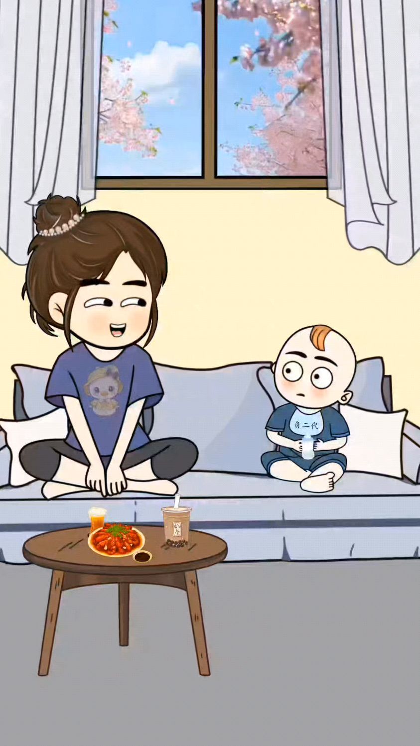 都是咸鱼了还怎么翻身,咸鱼只会粘锅吗#原创动漫#二次元#萌娃