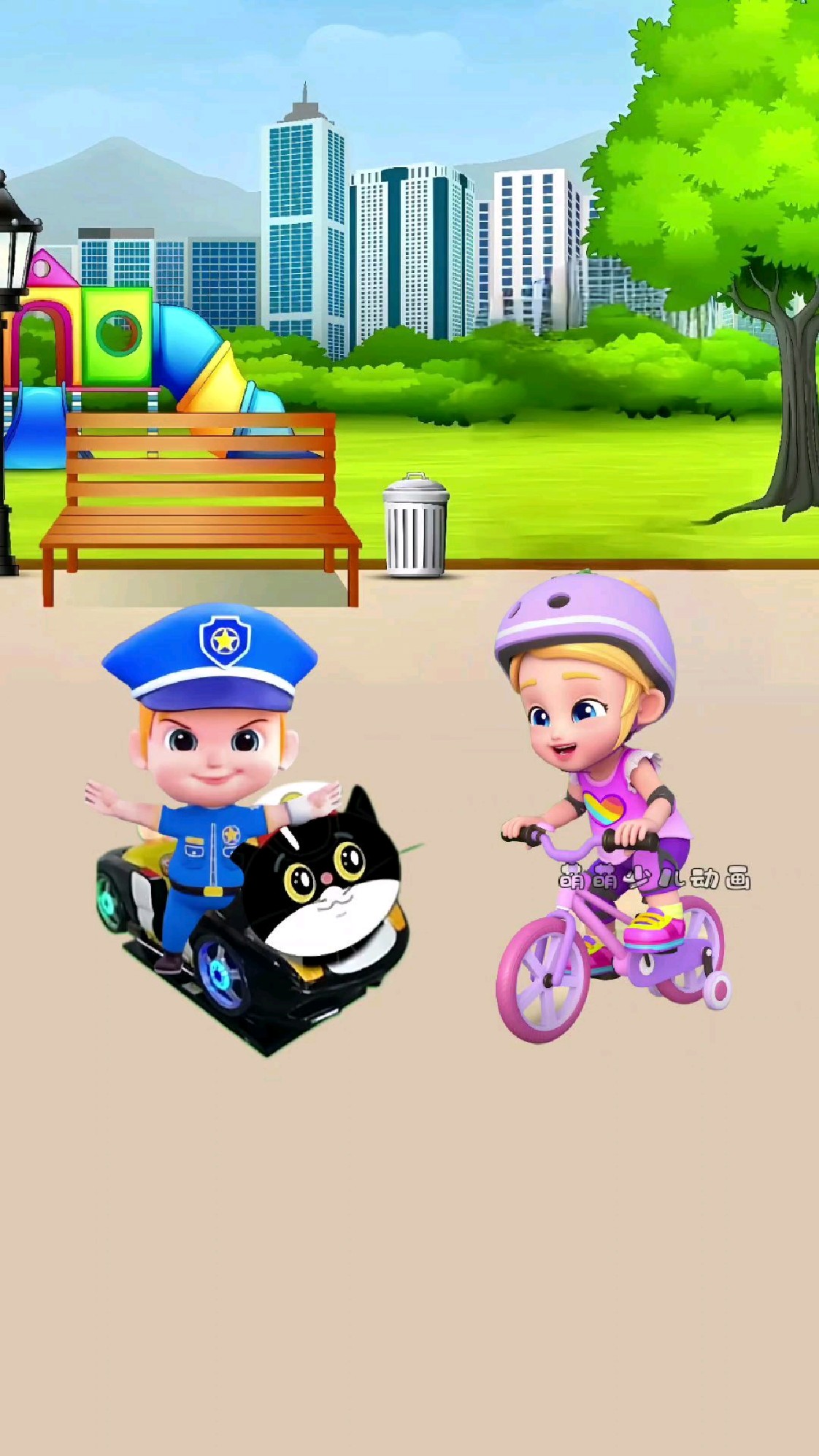 黑猫警长摇摇车和飞机玩具#儿童动画 #少儿益智动漫推荐 #动画片