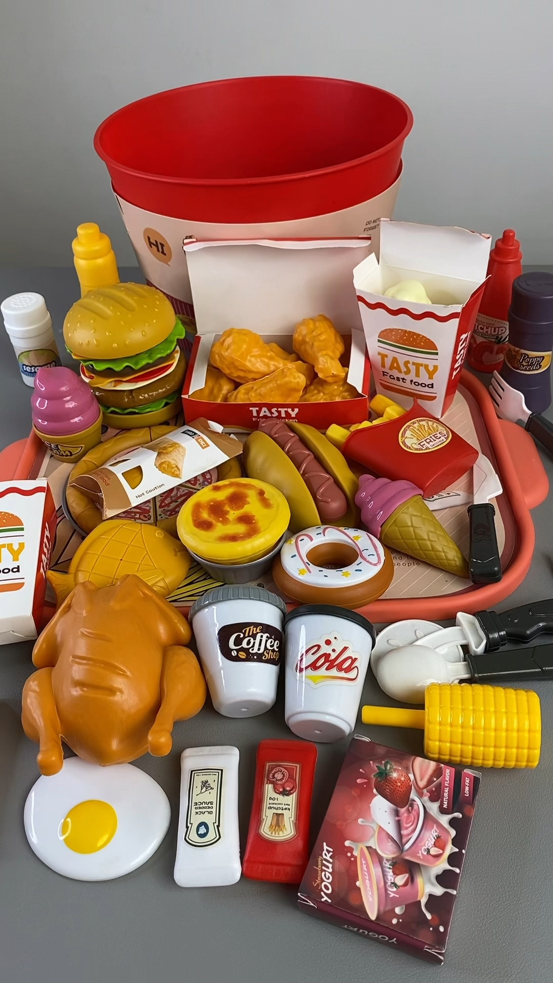 仿真汉堡全家桶你们喜欢吗