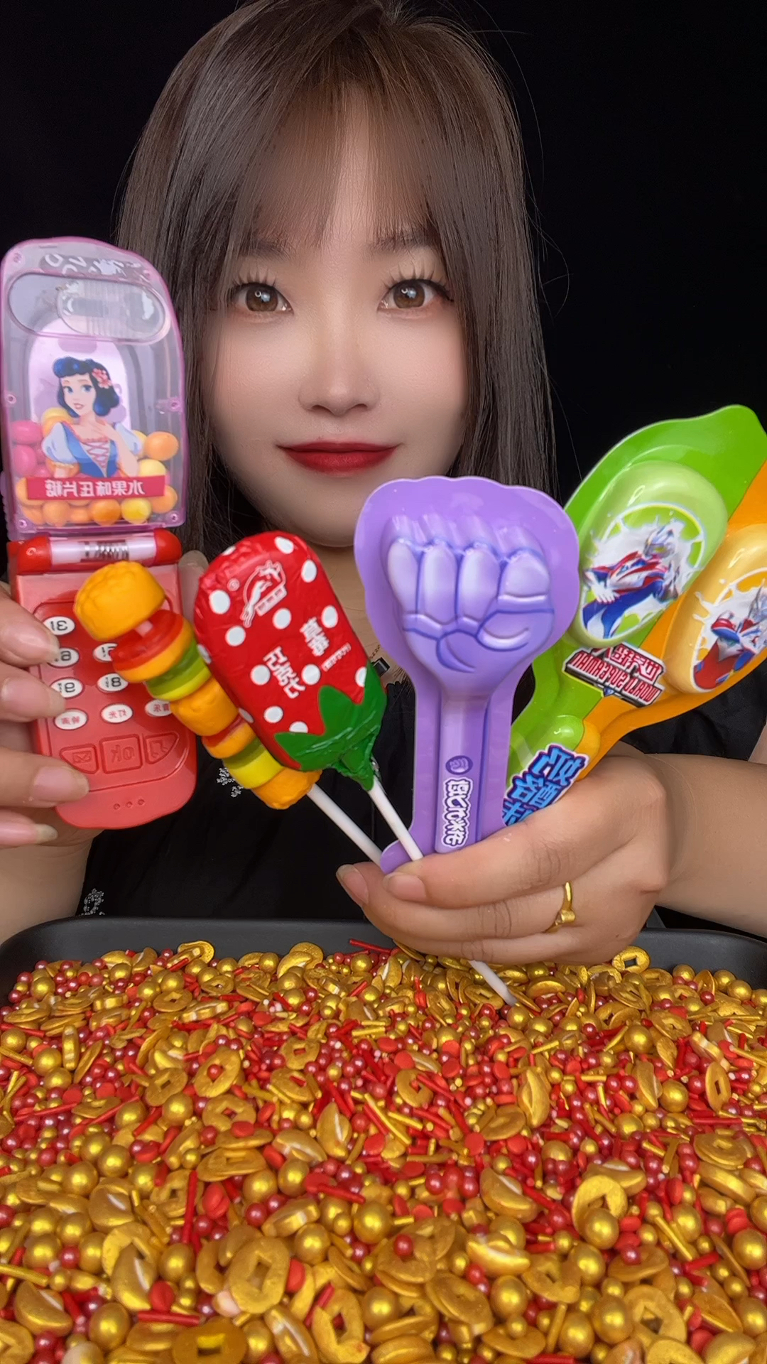 草莓巧克力,手机糖果,试吃来喽