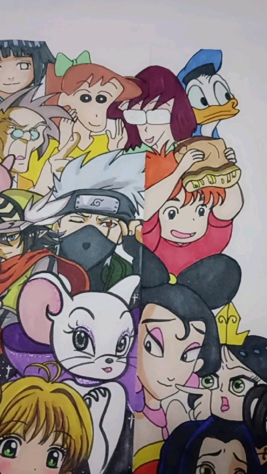 给粉丝画的是唐老鸭