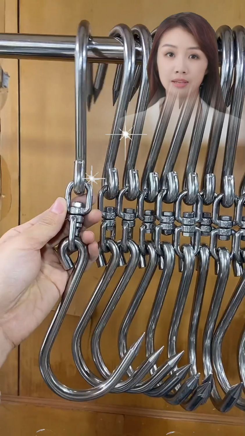 挂肉钩子牛肉挂钩不锈钢卖肉杀猪铁钩屠宰场专用钩子杀猪工具钩子