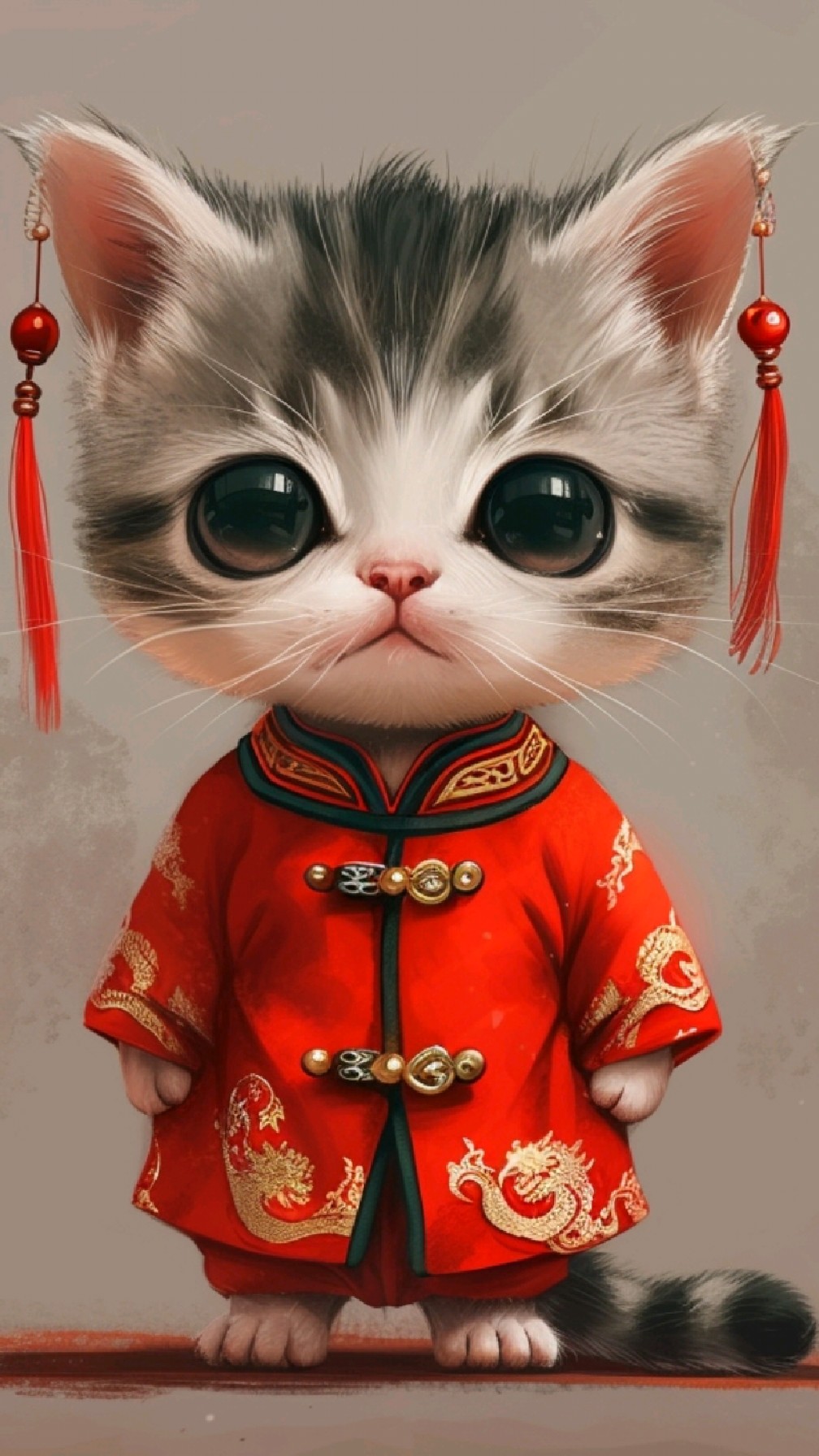 ai艺术创作头像:可爱小猫和老鼠的治愈头像