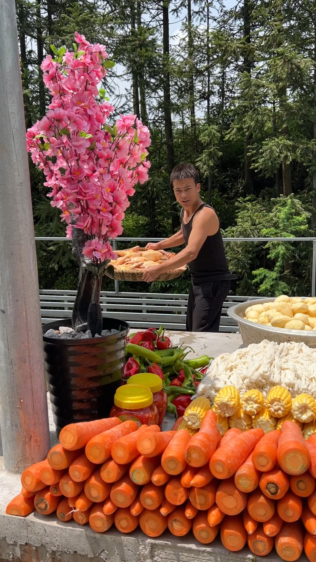 铁锅炖大鹅,给自己加个菜