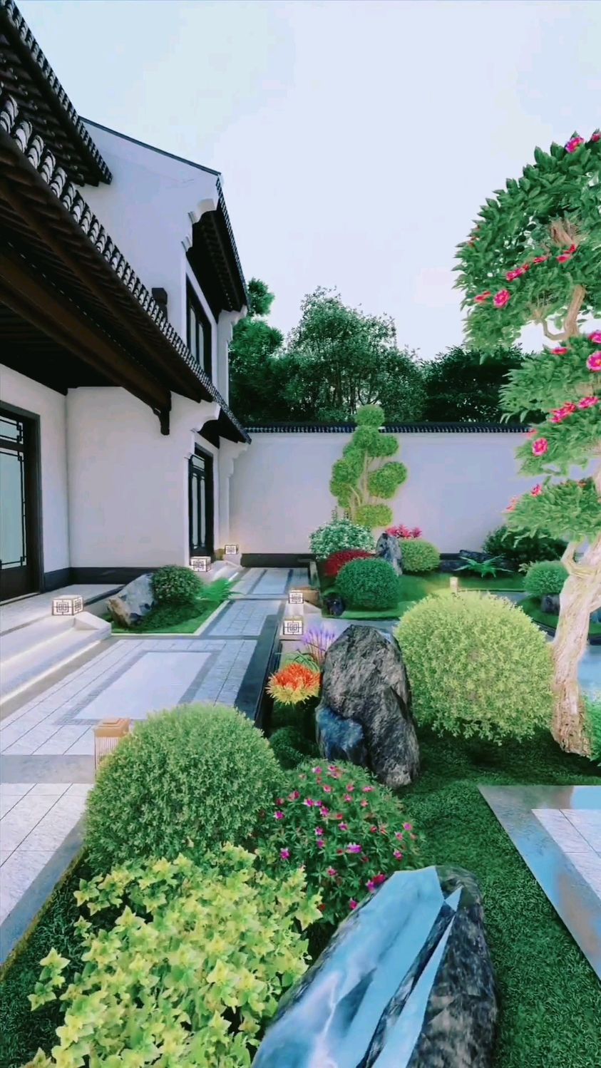 农村自建房别墅,院子寄托梦想,描绘幸福画卷