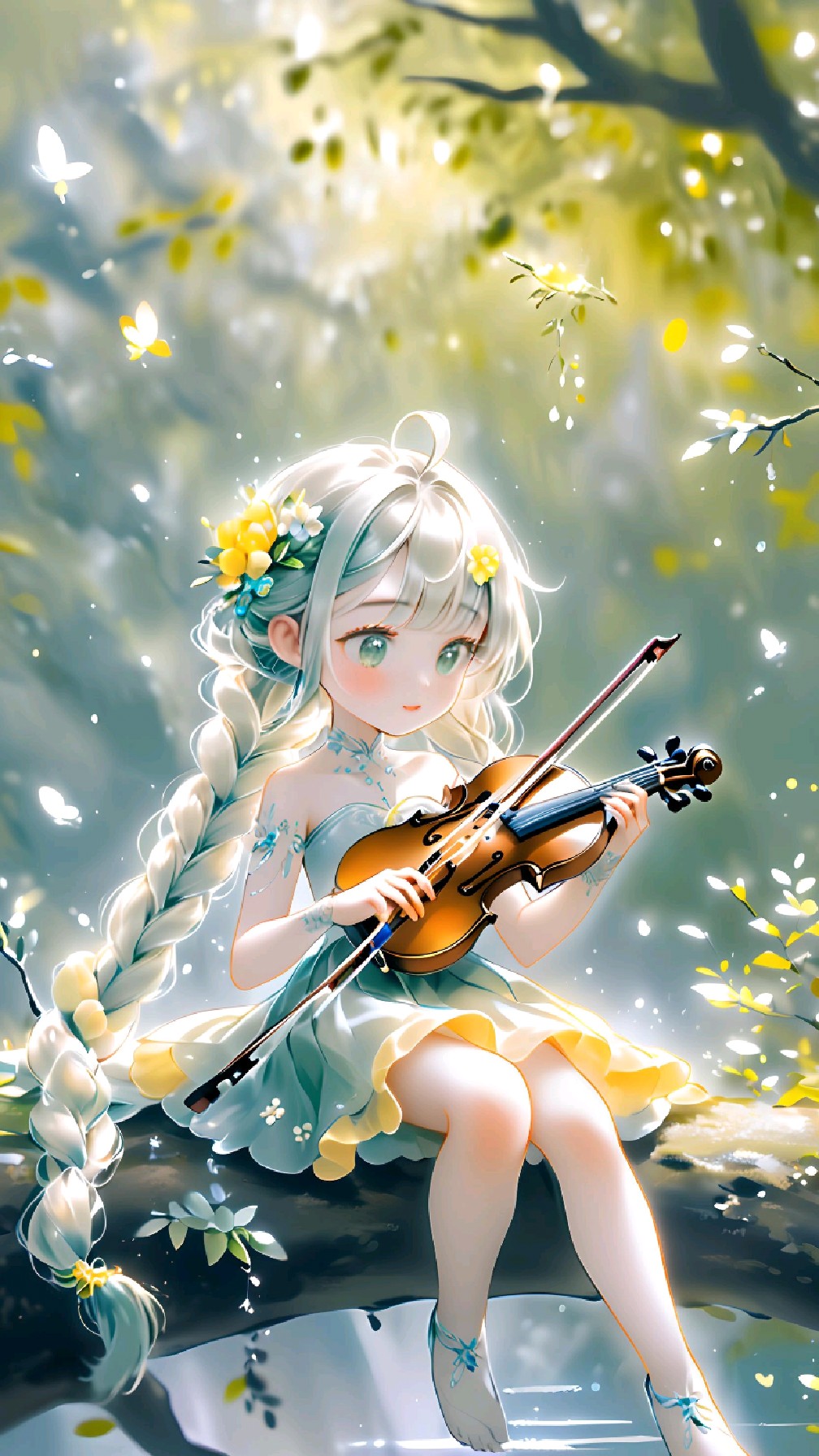 ai绘画作品:一组卡通美少女