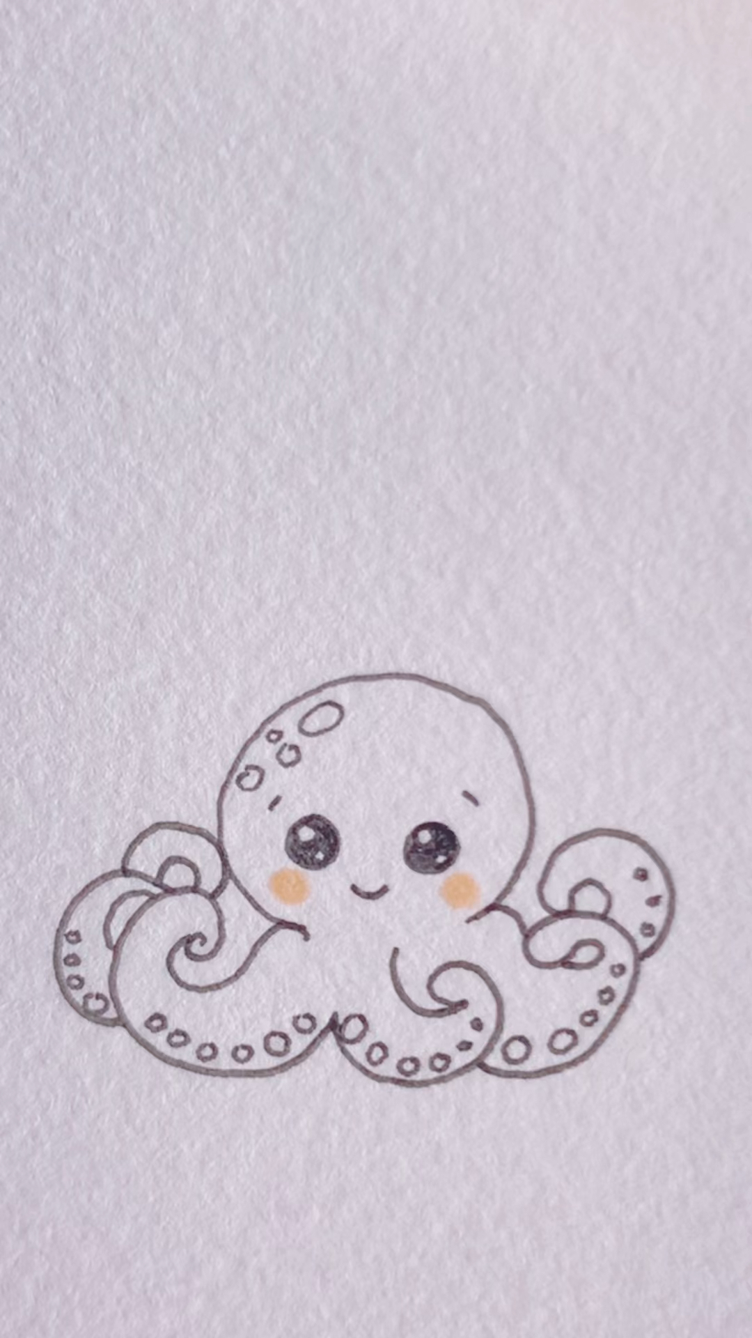 画一个超可爱的章鱼宝宝