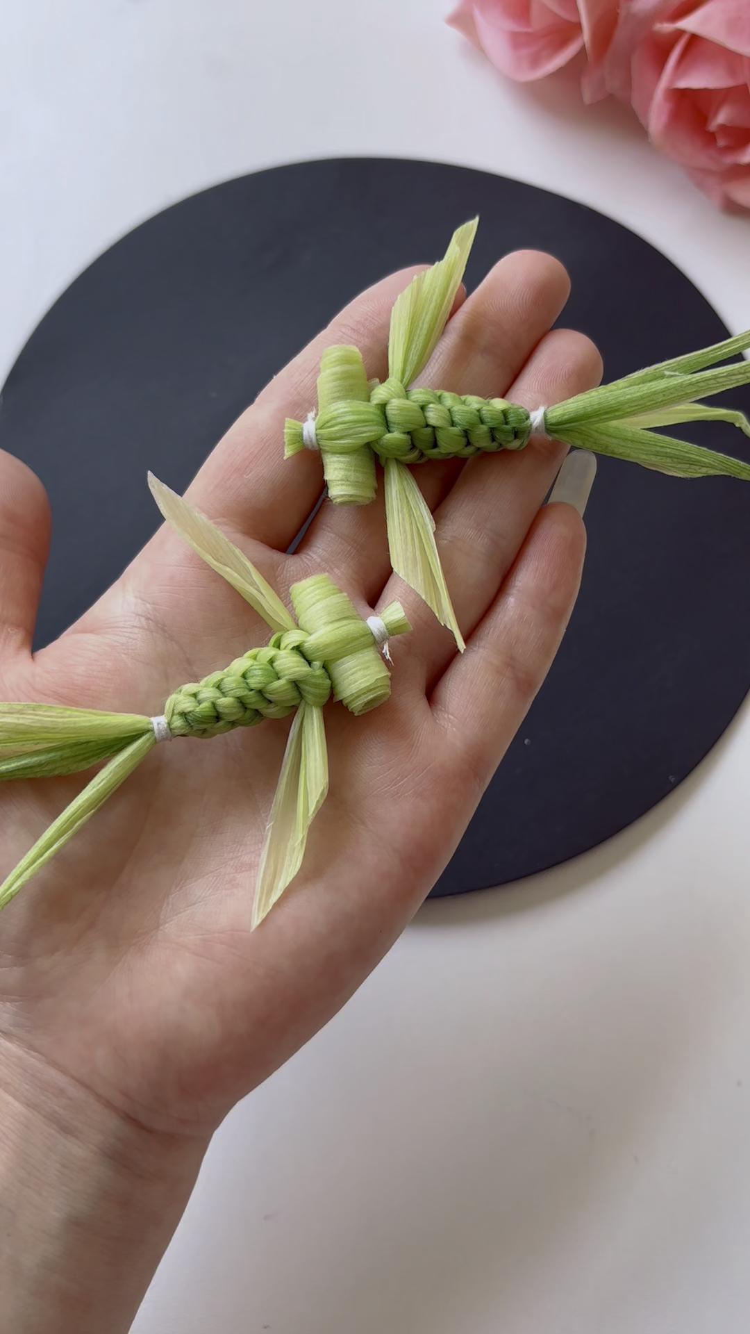 玉米皮不要丢,来做可爱的小金鱼吧