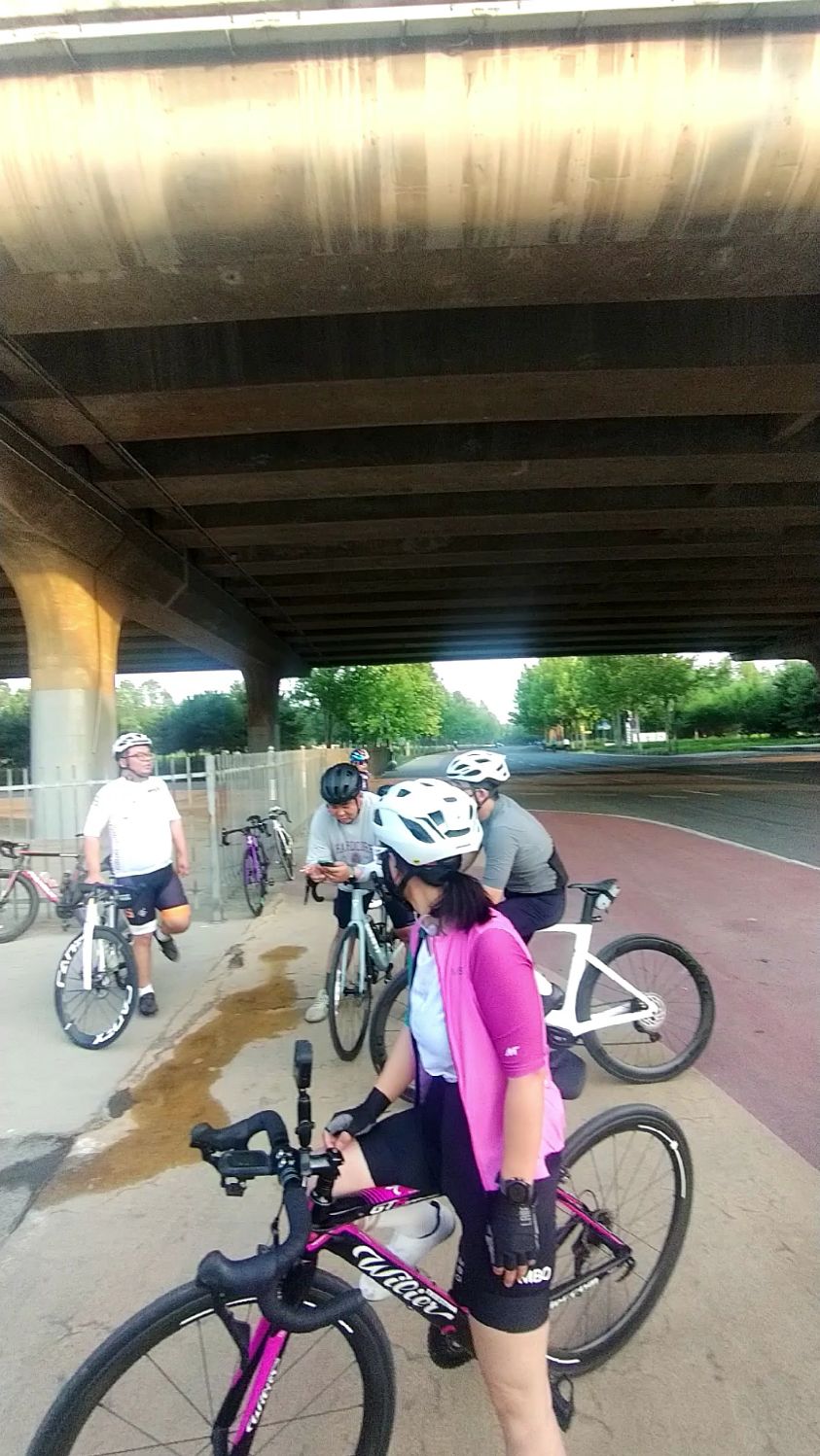 现在是早晨六点的石家庄,这是我们的常态化晨骑天鹅湖。