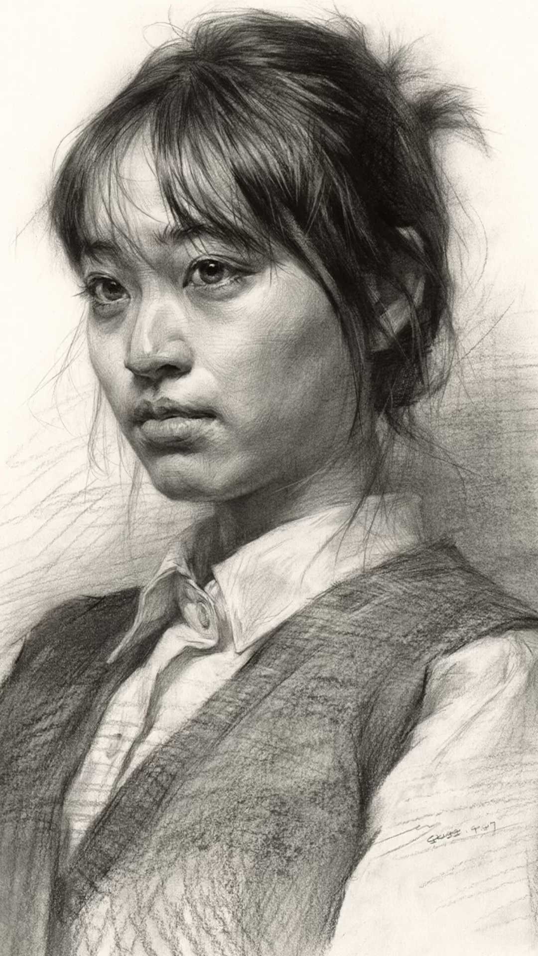 张海霆素描头像高清大图范画