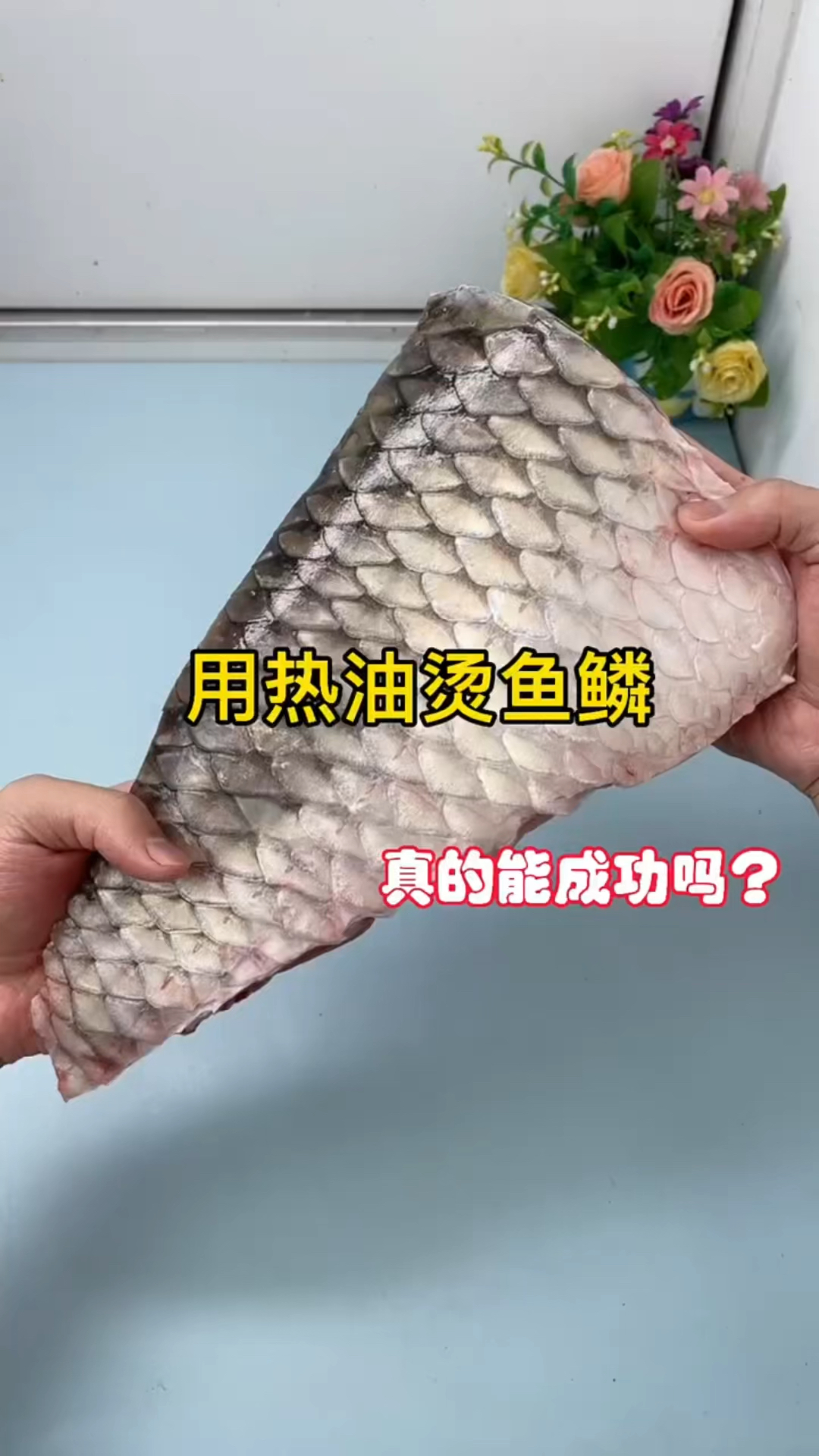 用热油烫鱼鳞能炸开花!