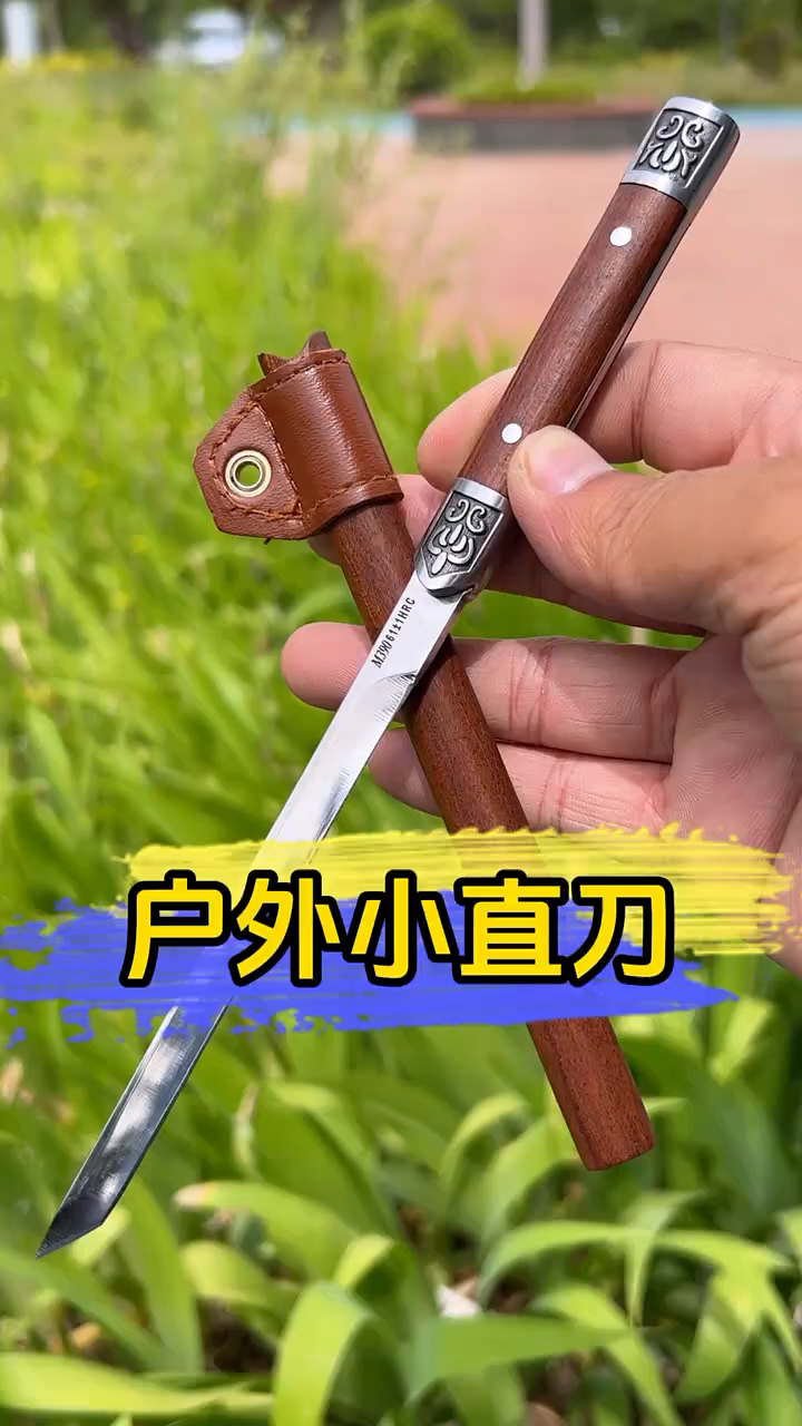 M390新款酸枝木加厚锋利水果刀户外便携神笔小刀厨房家用切菜刀