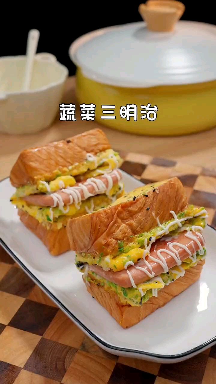 早起几分钟就能做的蔬菜三明治