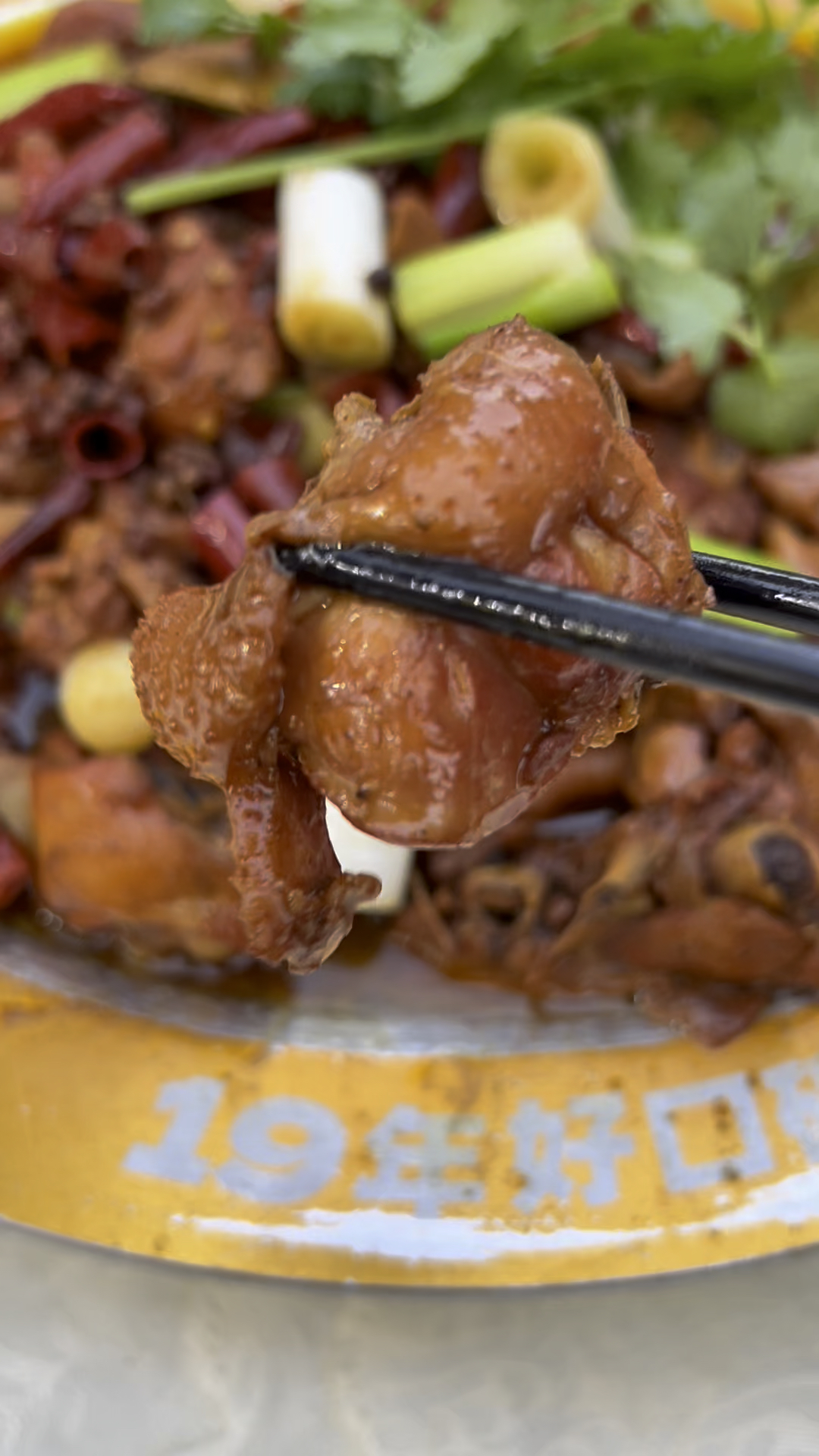 终于吃到好吃的大盘鸡了!西部来客大盘鸡,先吃肉再下烩面,带劲