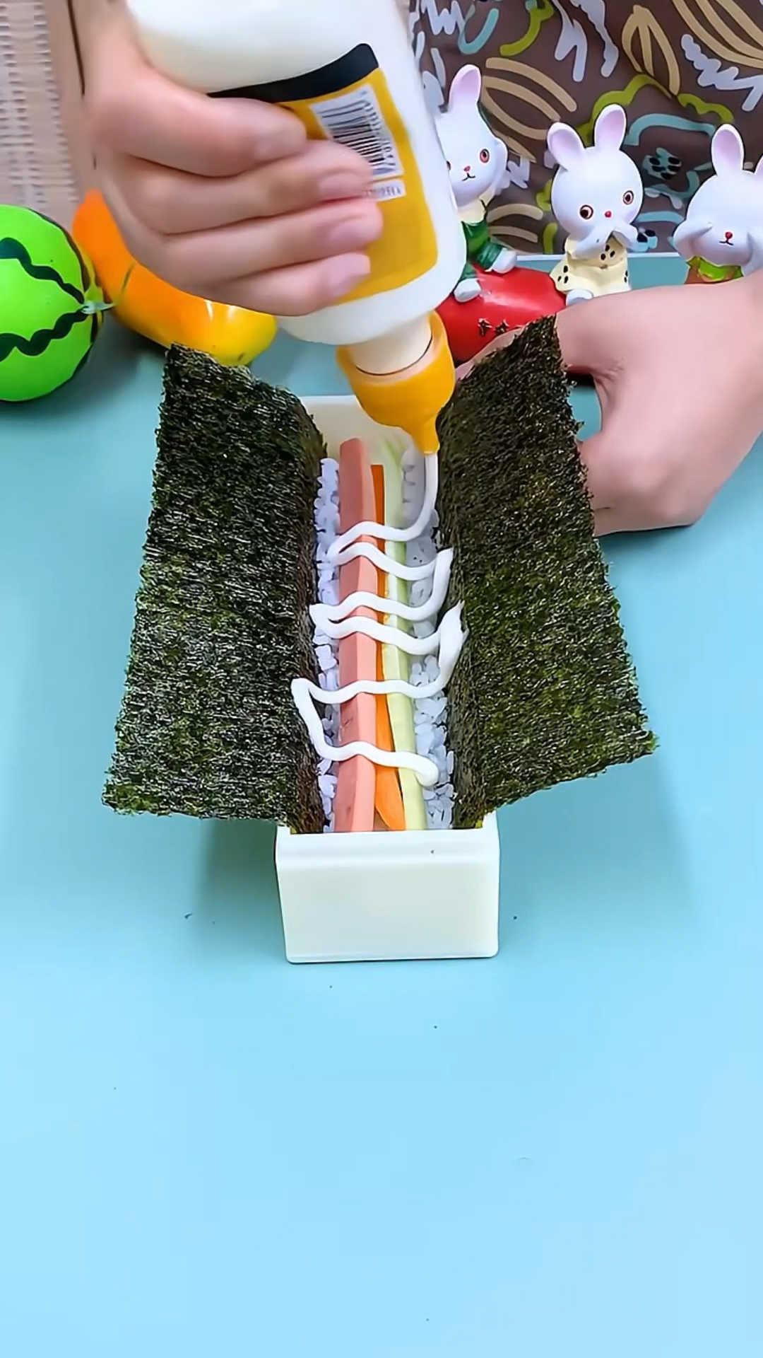 有了这个寿司模具,在家随时都能吃DIY的寿司了