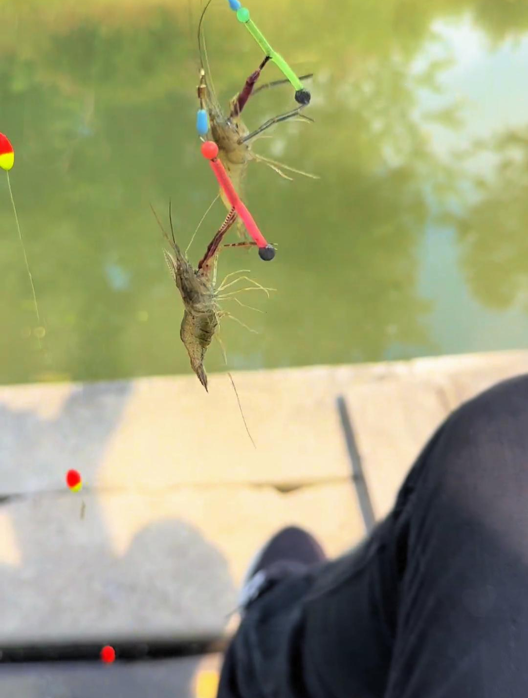 跟着大佬学钓虾,成功出师,大佬自己做的虾钩贼好用