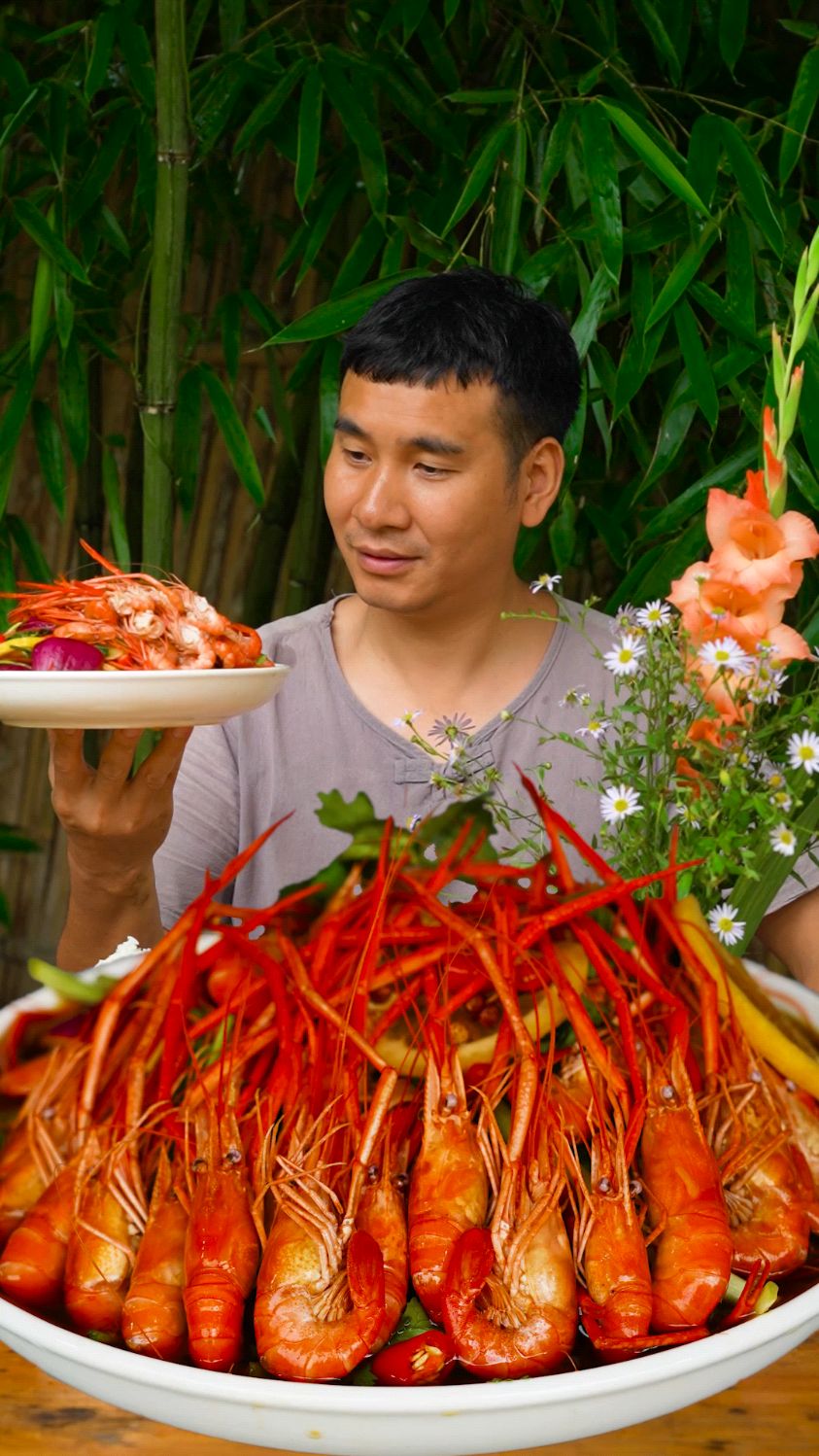 捞汁大河虾鲜嫩多汁,酸辣爽口超过瘾!