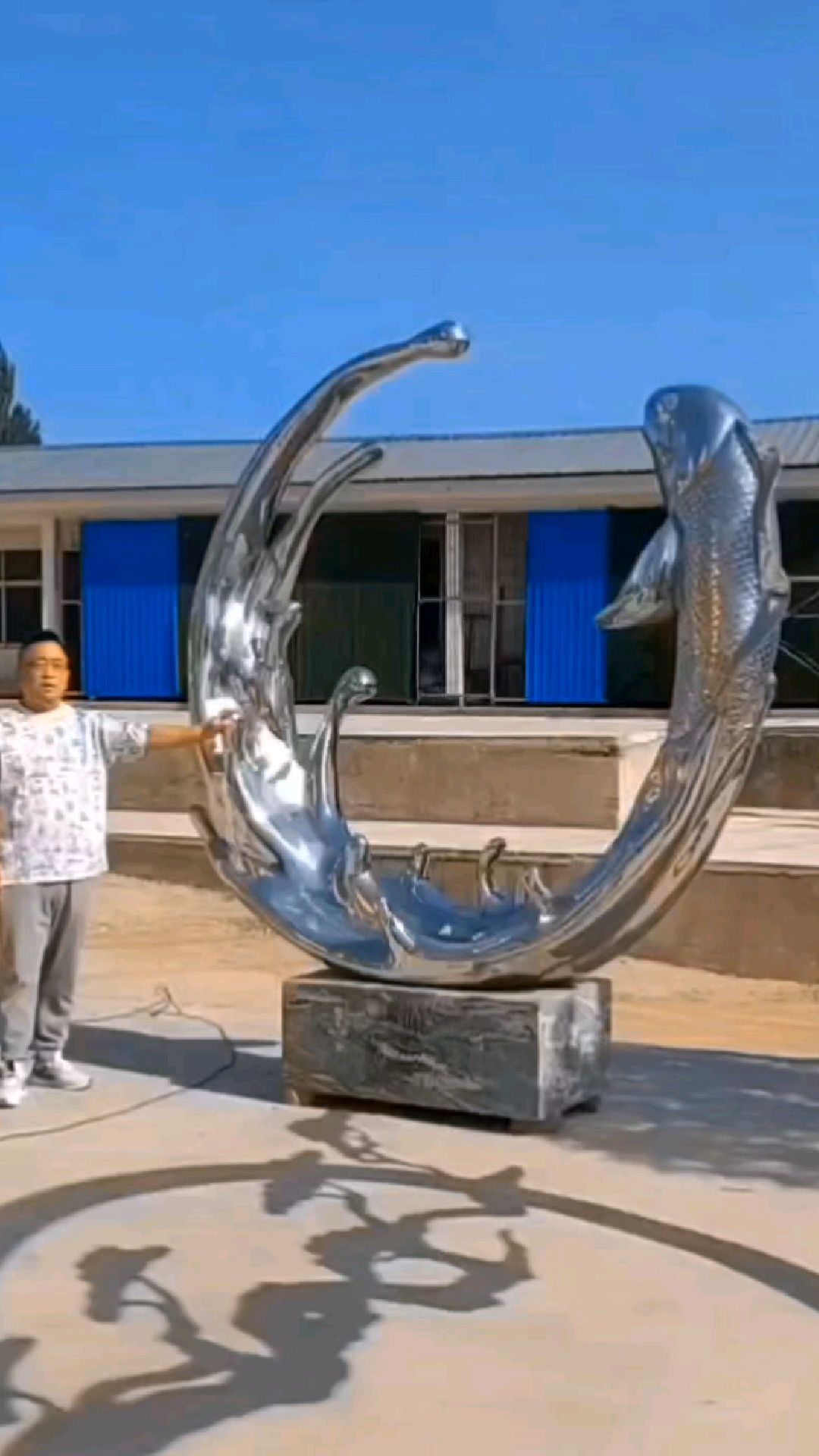 不锈钢鲤鱼跃龙门