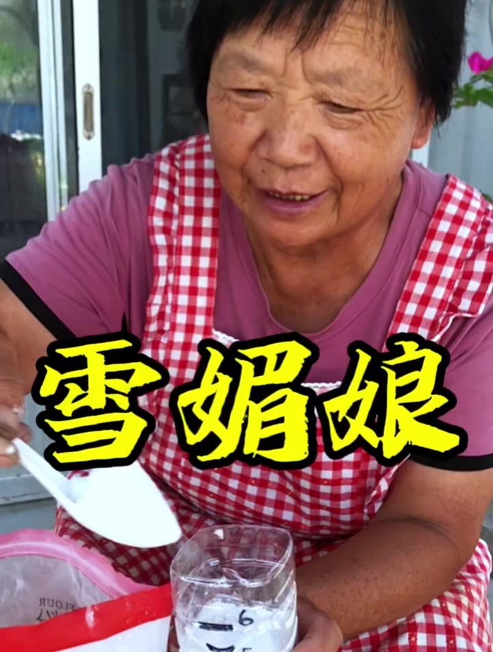 看山东大姨用矿泉水瓶做的雪媚娘有多成功