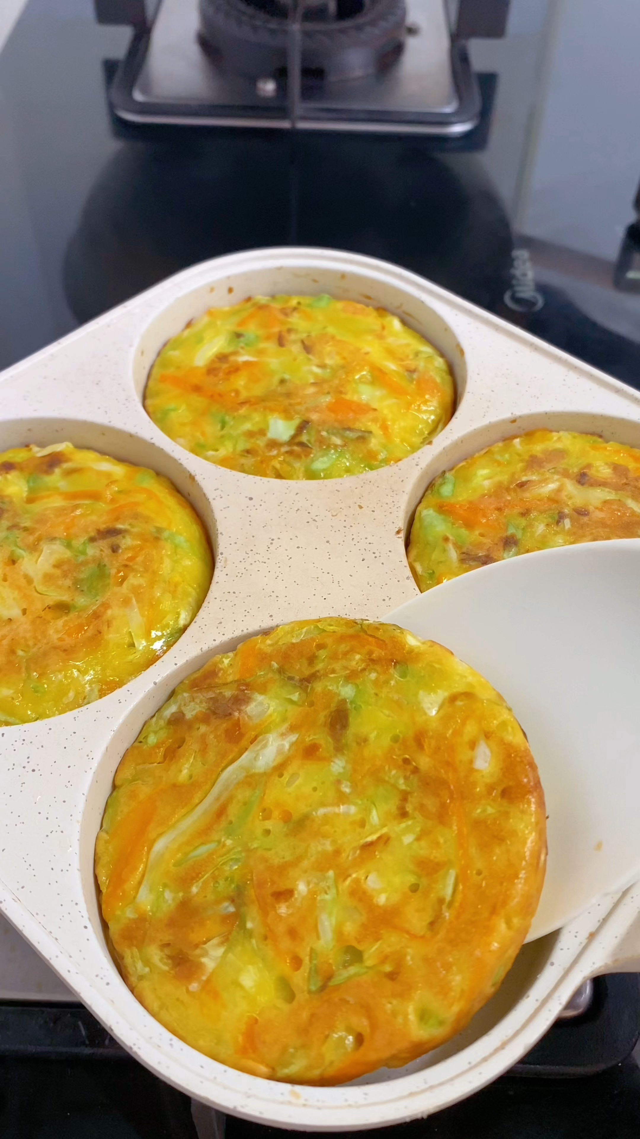 夏至节气自制蔬菜早餐饼,外脆里软,营养十足,孩子天天点名要吃