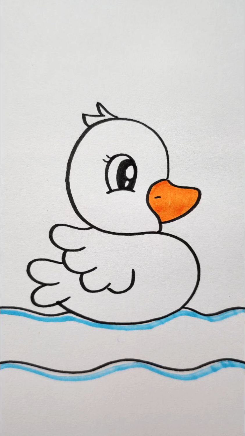 用S画可爱的小鸭子
