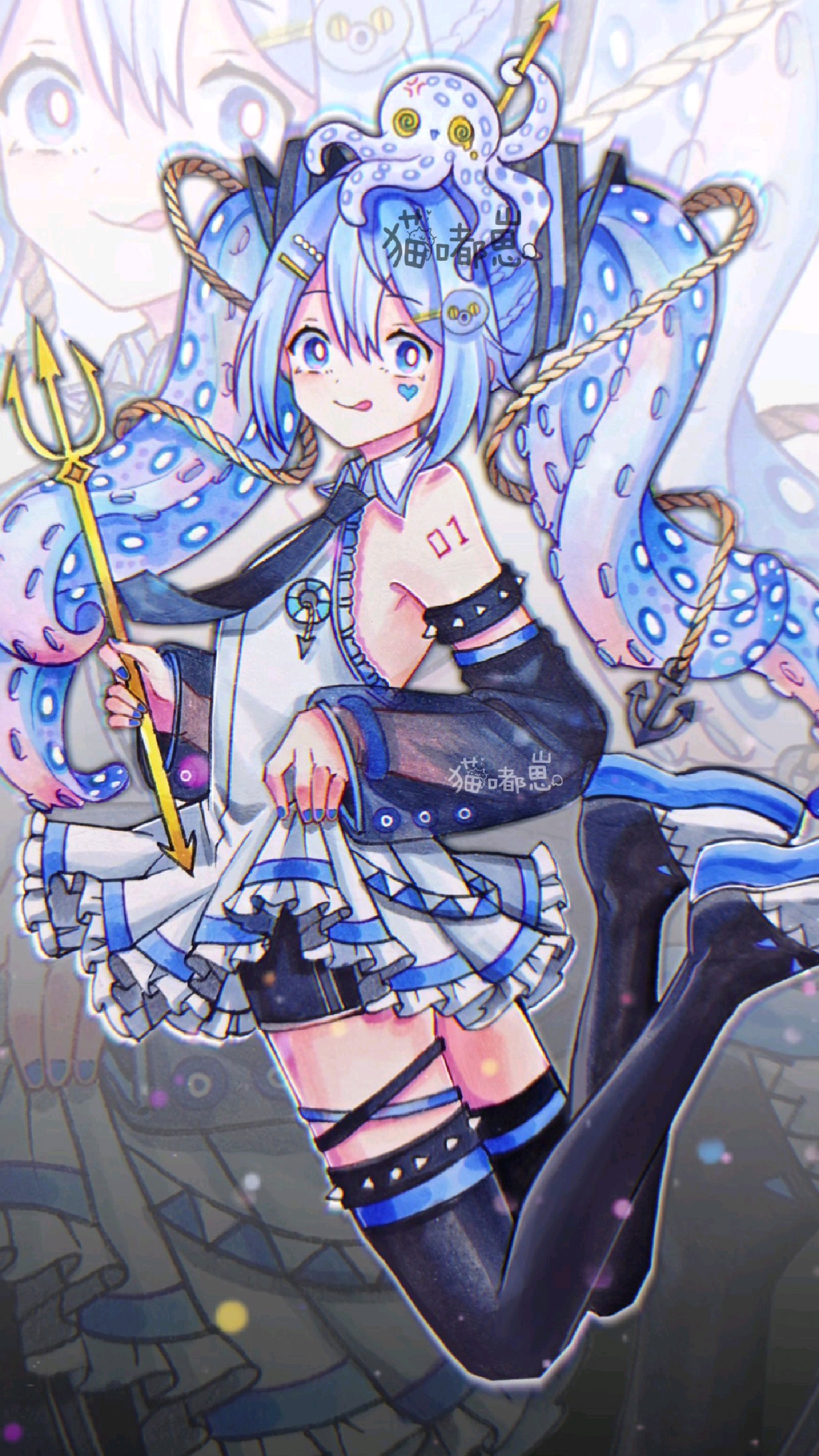 蓝环章鱼初音来啦