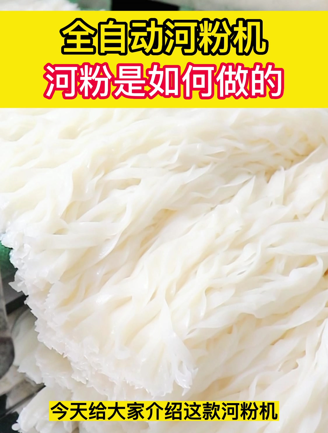 全自动河粉机,河粉是如何制作的呢?