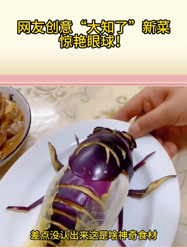 网友创意“大知了”新菜,惊艳眼球!