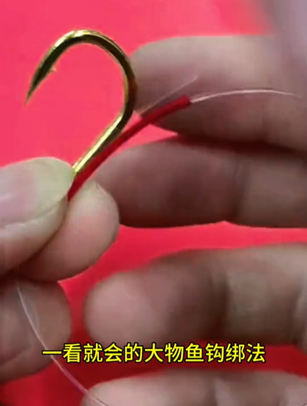 操作简单的大物鱼钩绑法,想钓大物的钓友学起来!