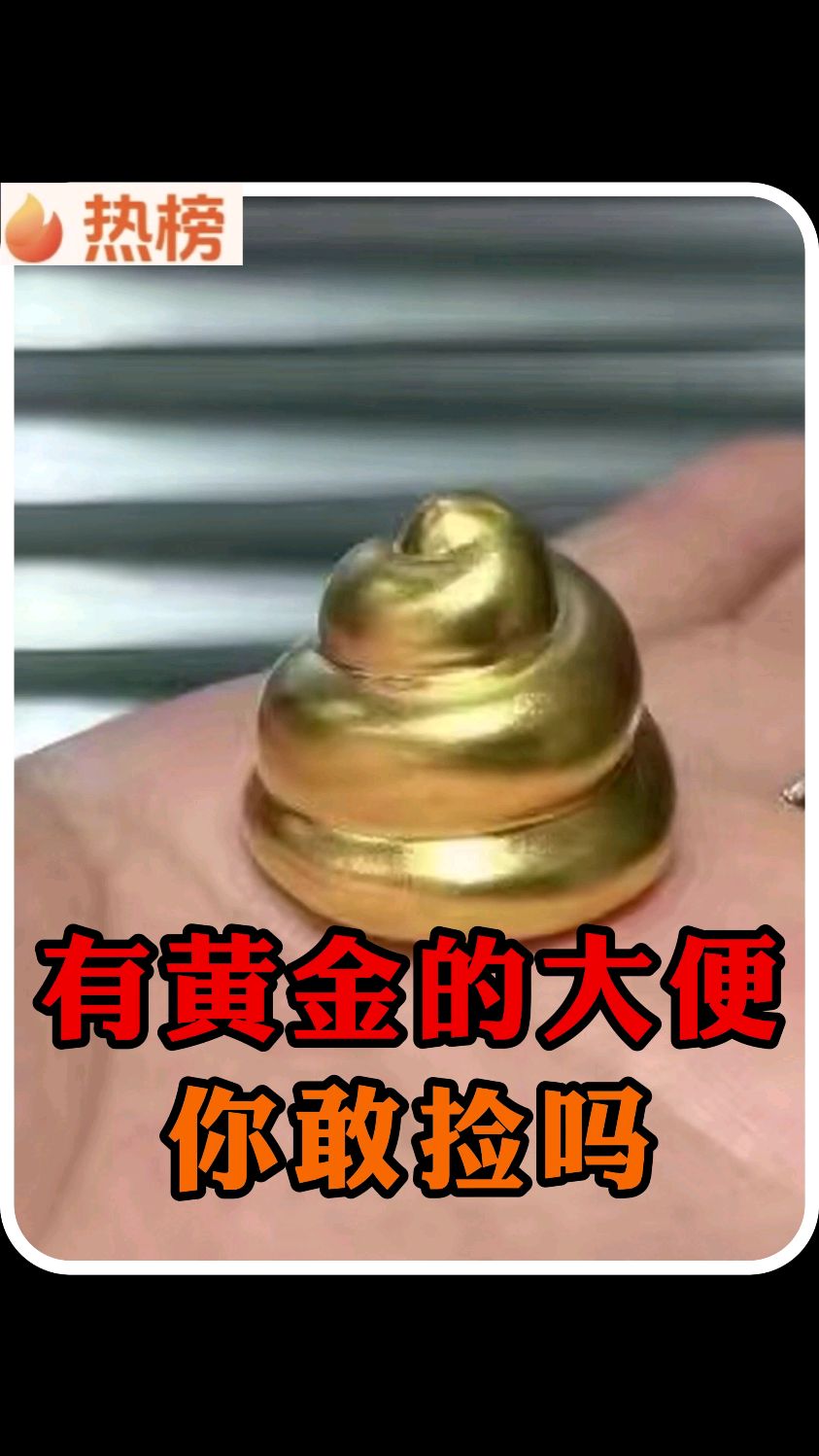 黄金的大便,你敢捡吗