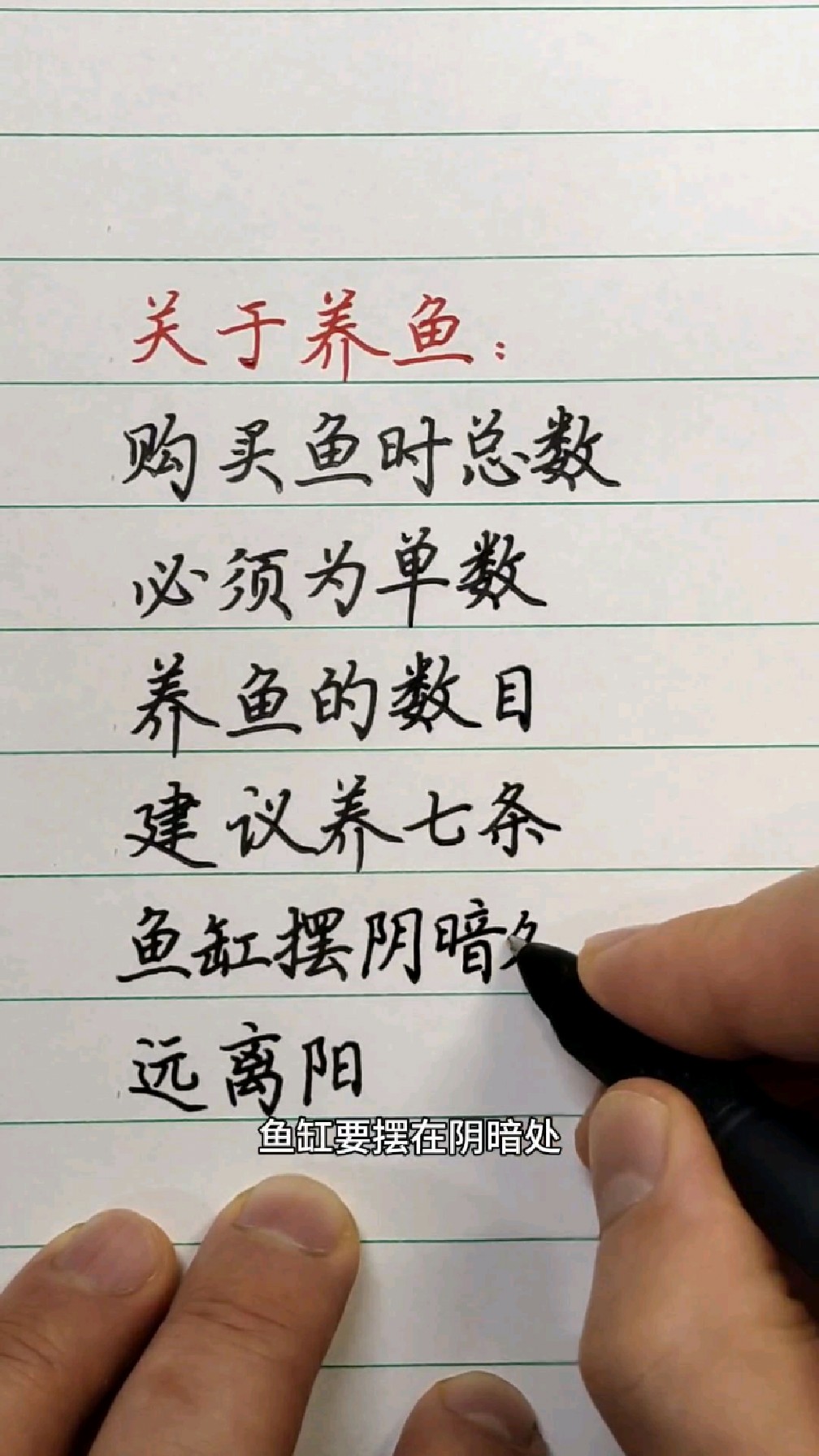 你知道养鱼要买几条比较好吗