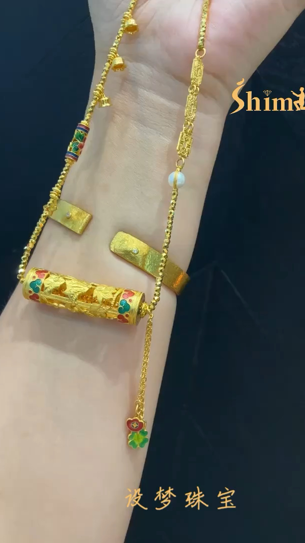 年年有鱼万花筒项链