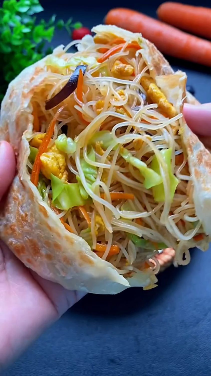 早餐懒人大馅饼做法