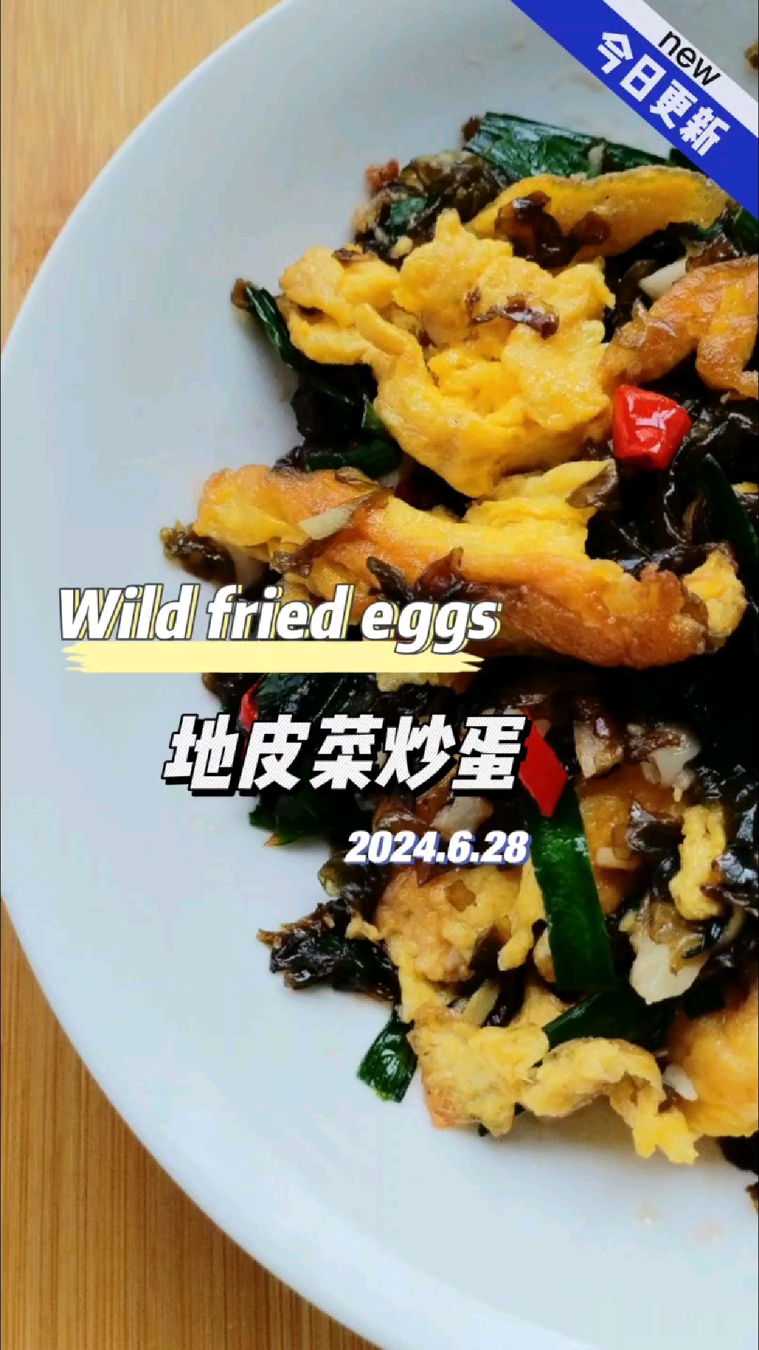 地皮菜炒蛋 你家附近有没有?