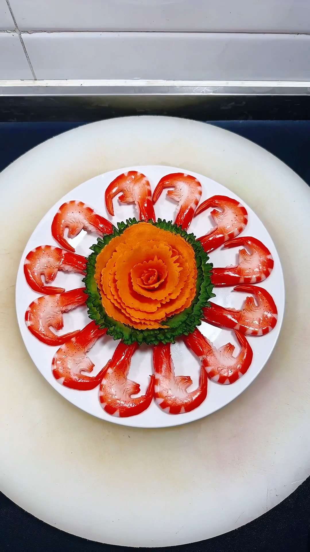 富贵大虾可以这样摆盘