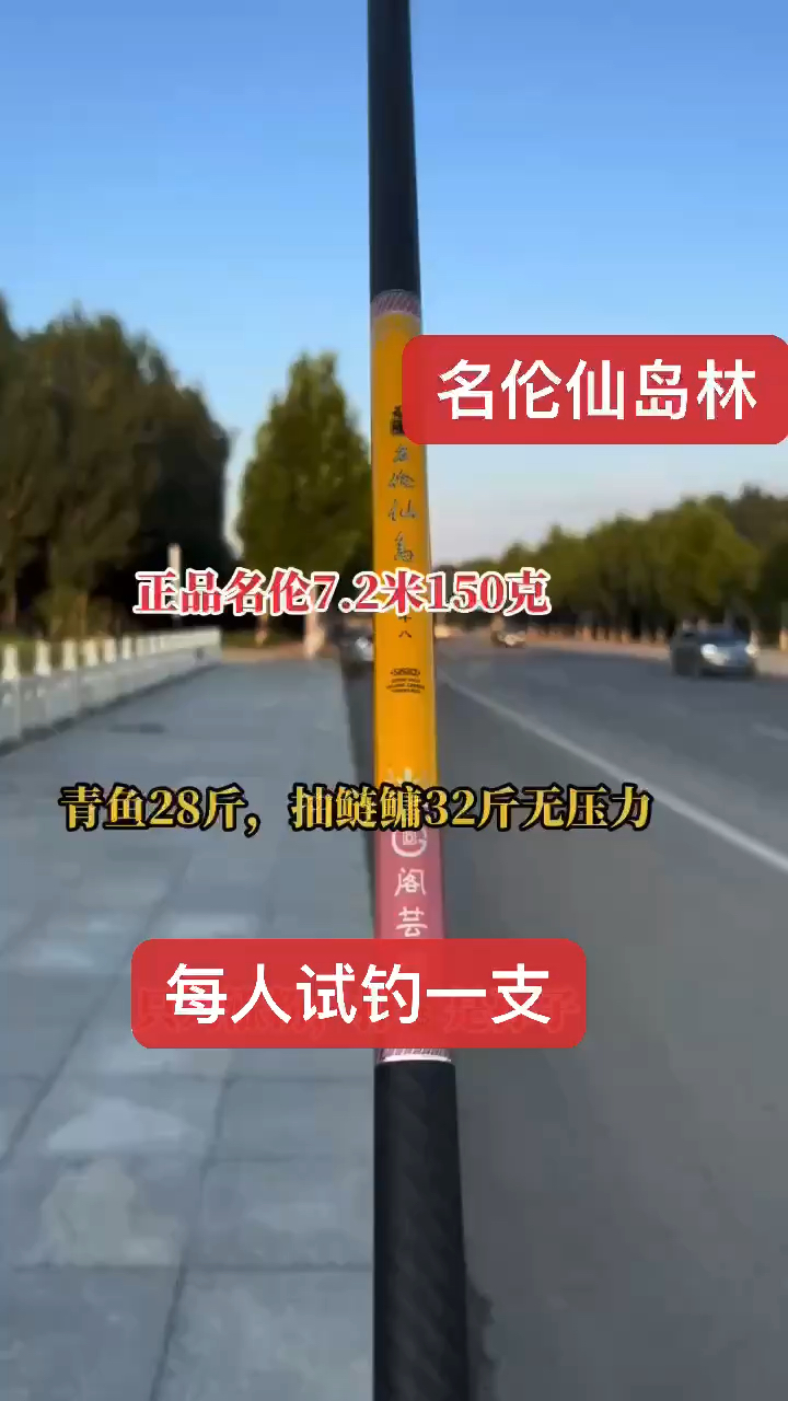 名伦仙岛林鱼竿手感好