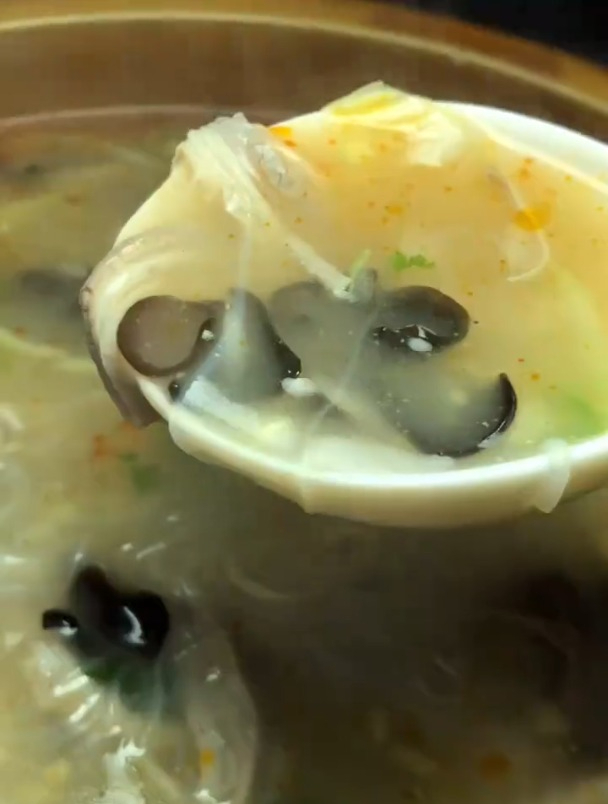 酸辣肚丝汤,酸辣爽口