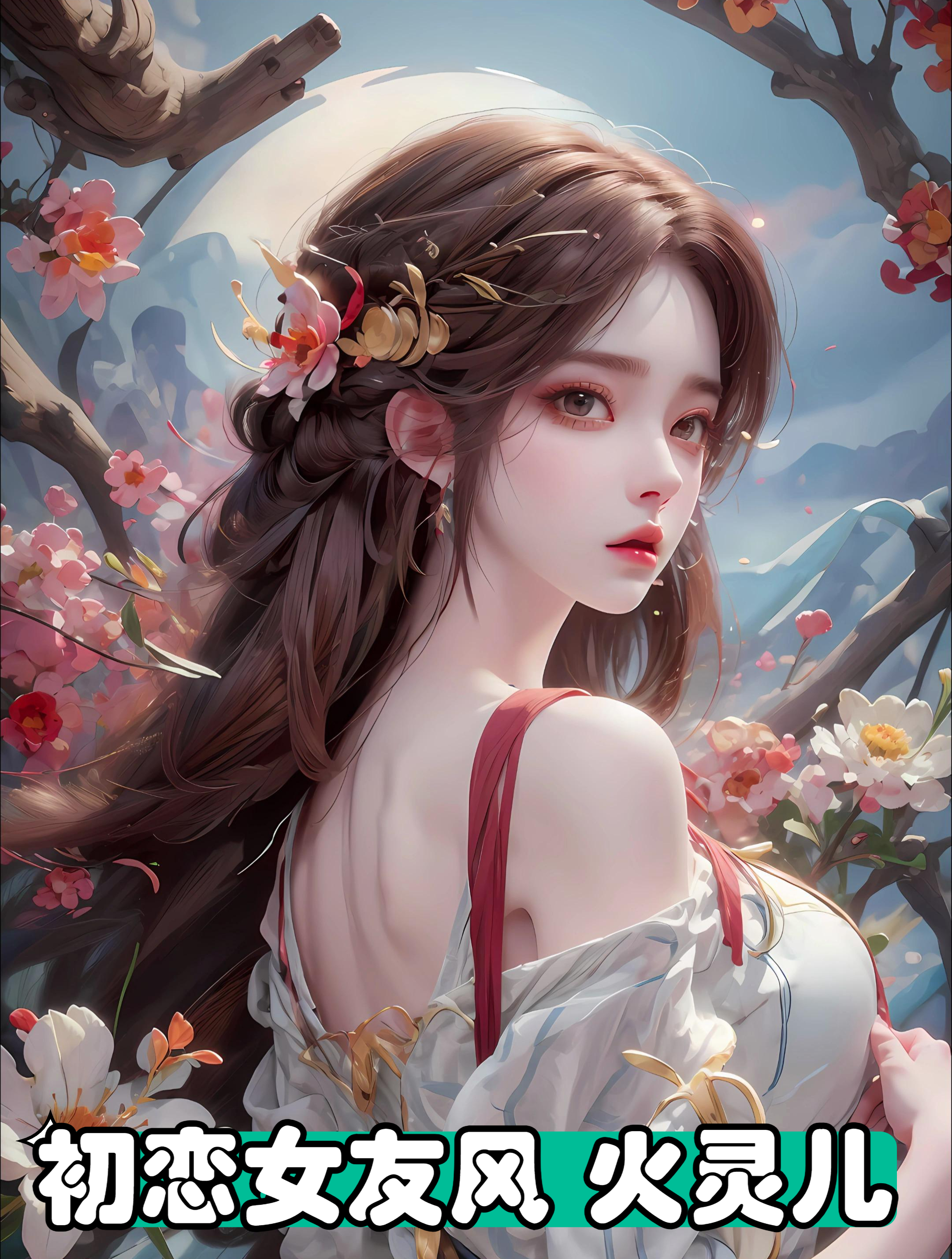 AI壁纸 头像 初恋女友风 火灵儿