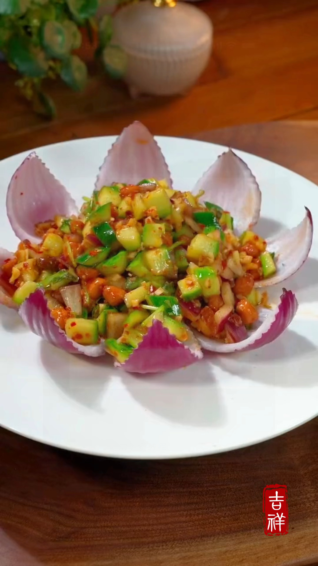波浪剪做的盘饰简单好看