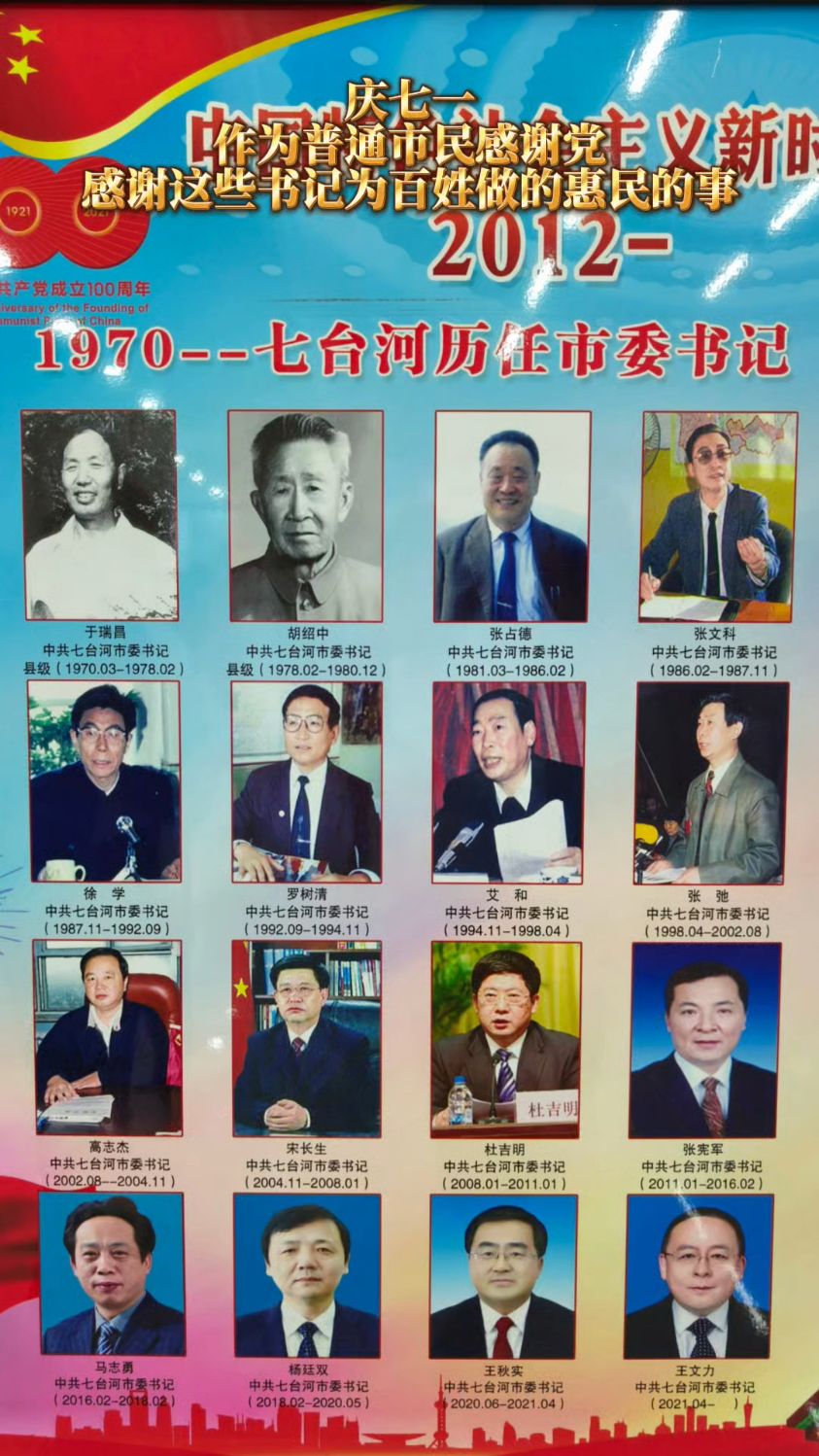 你知道1970年至今七台河历任市委书记有多些位吗?