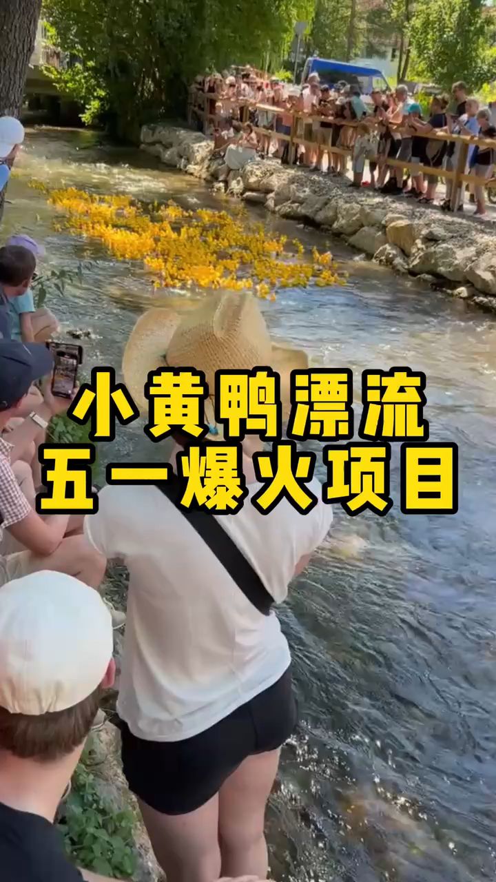 景区农庄营地引流爆款业态小黄鸭漂流