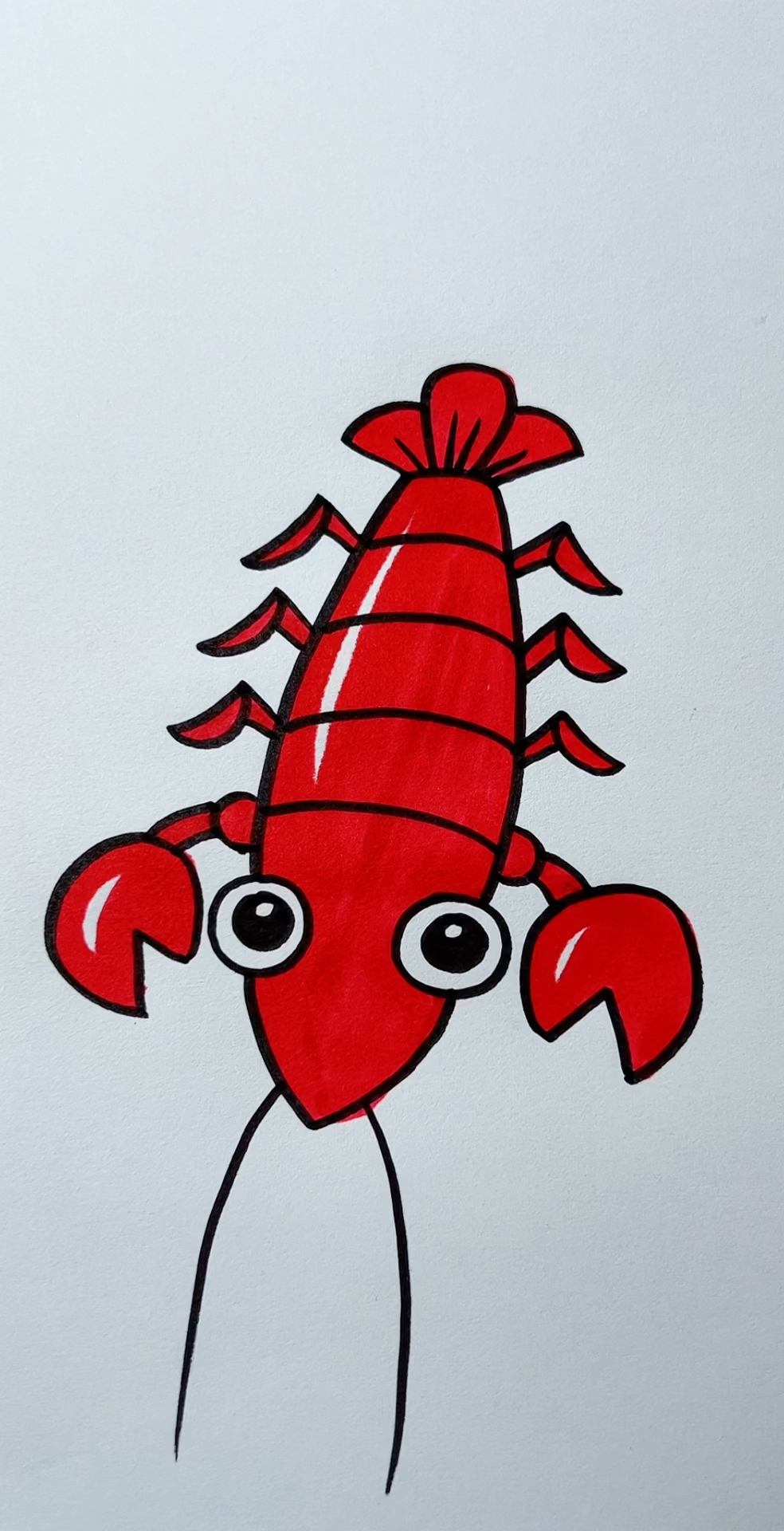 一起来画小龙虾!