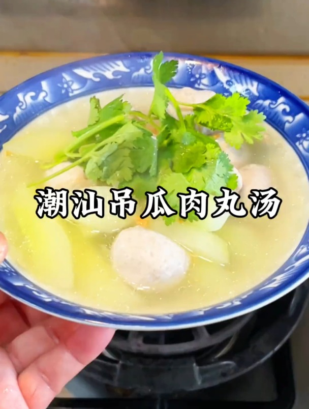 潮汕猪肉丸吊瓜汤,够力!