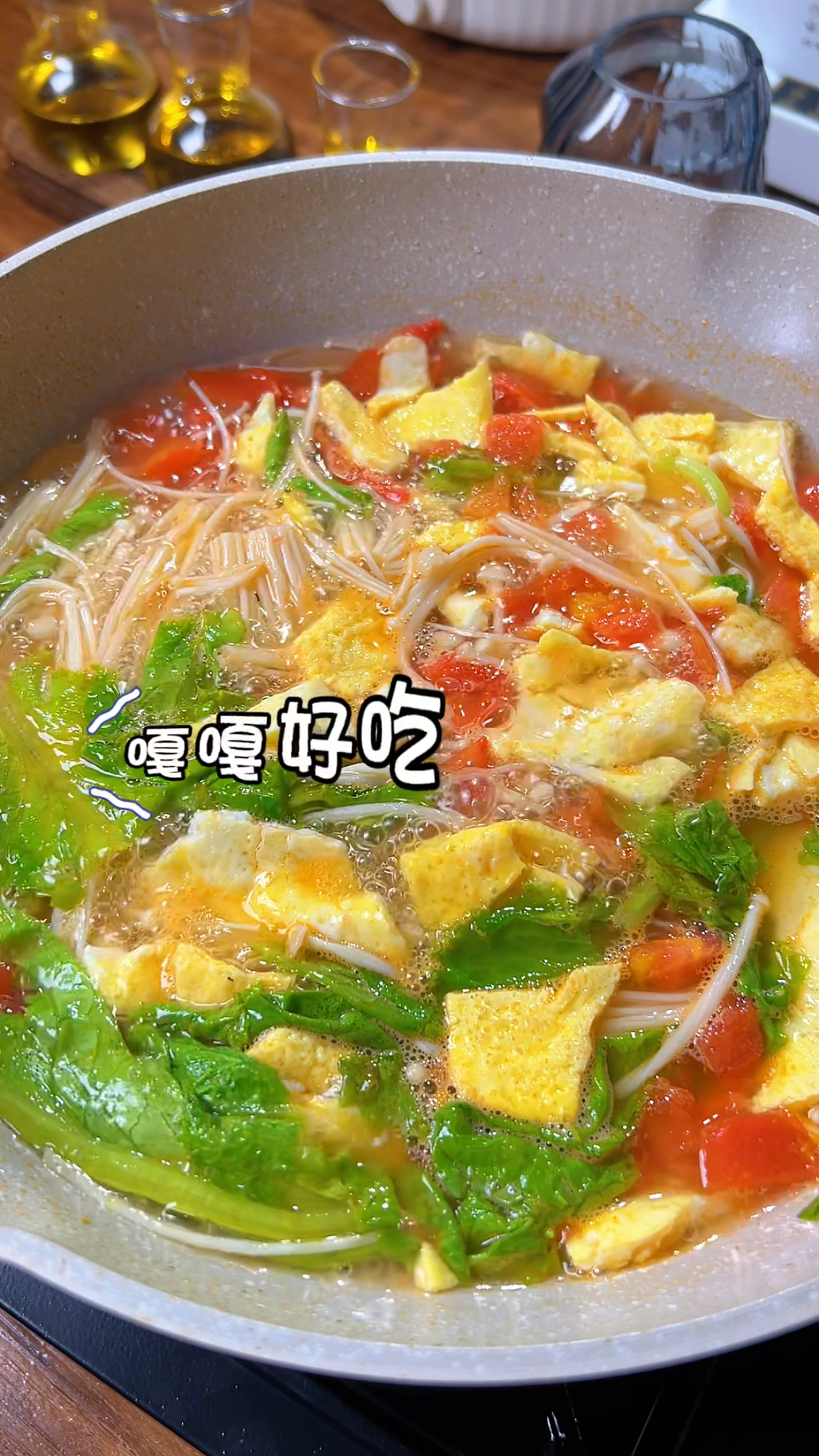 巨鲜巨掉秤的生菜鸡蛋汤