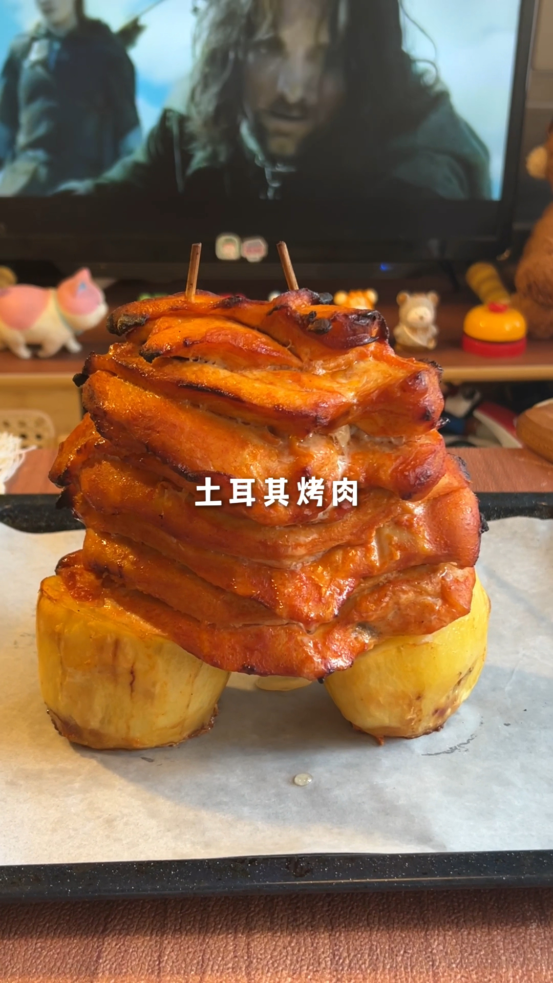 自制土耳其烤肉卷饼 4块鸡胸肉做出来10个饼